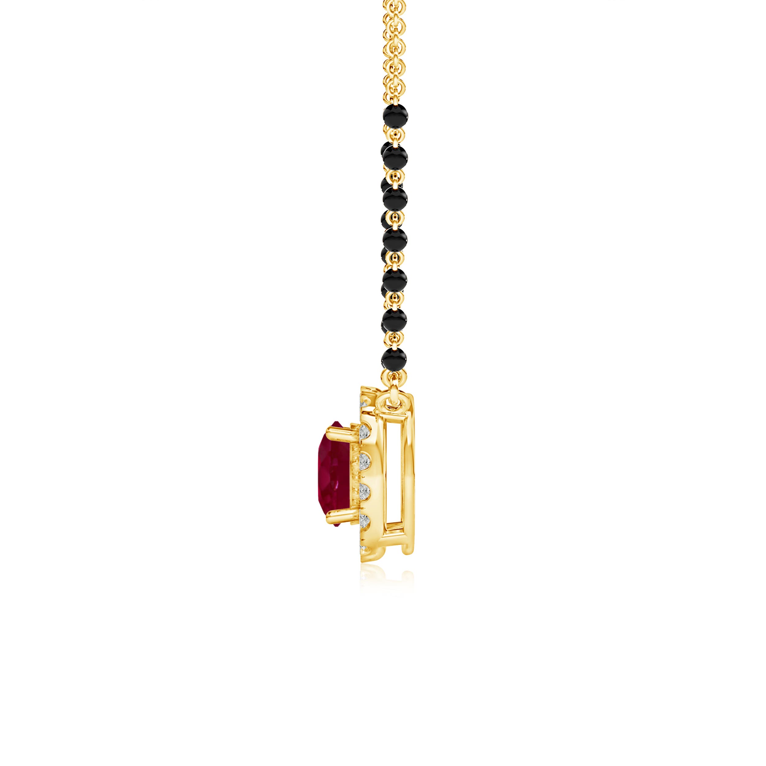 A - Ruby / 1.22 CT / 14 KT Yellow Gold