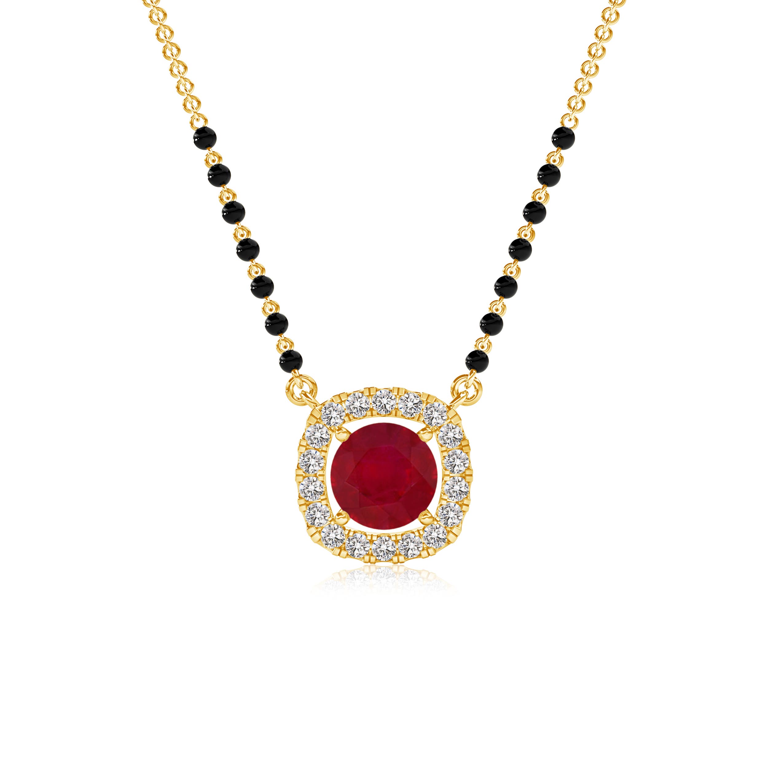 AA - Ruby / 1.22 CT / 14 KT Yellow Gold