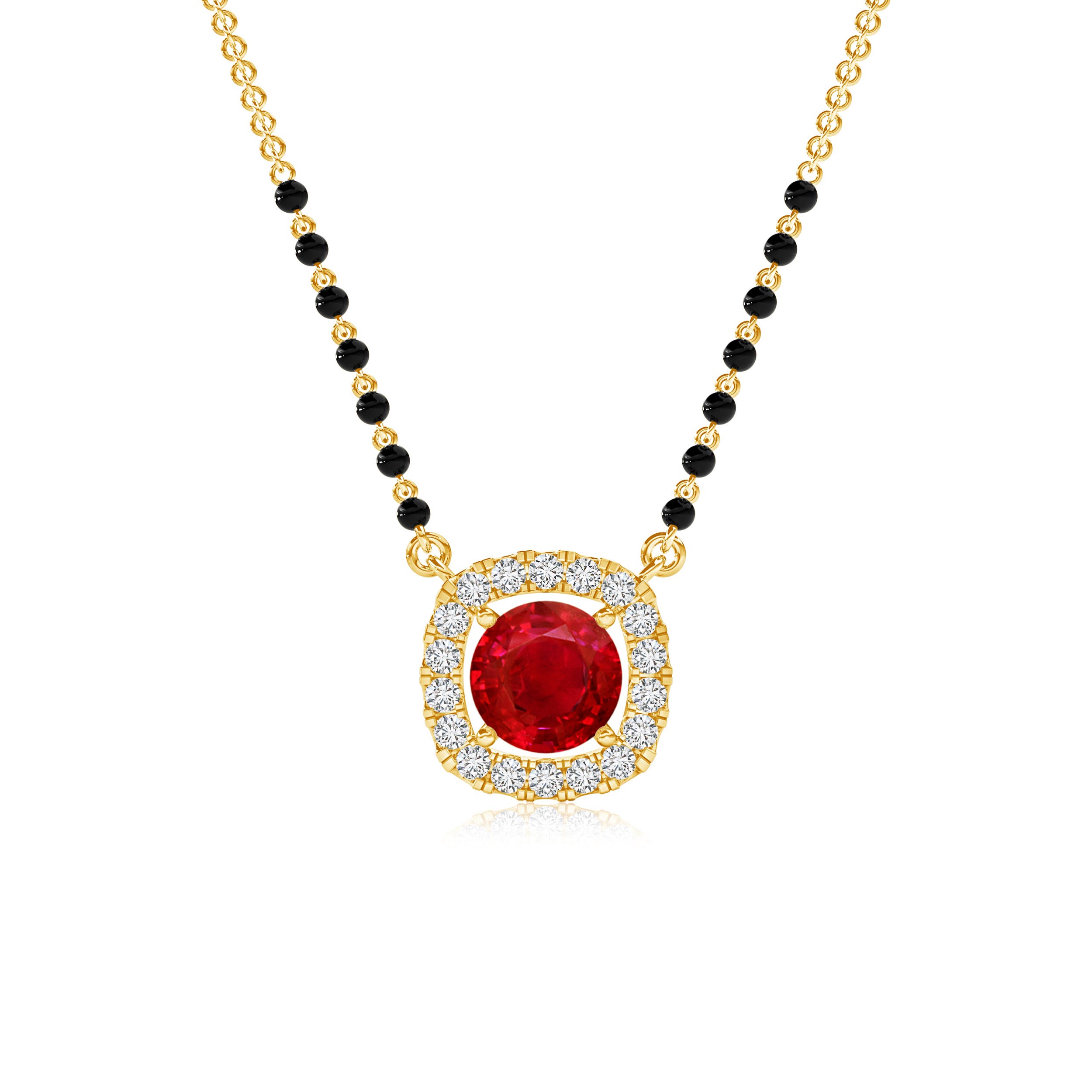 AAA - Ruby / 1.22 CT / 14 KT Yellow Gold