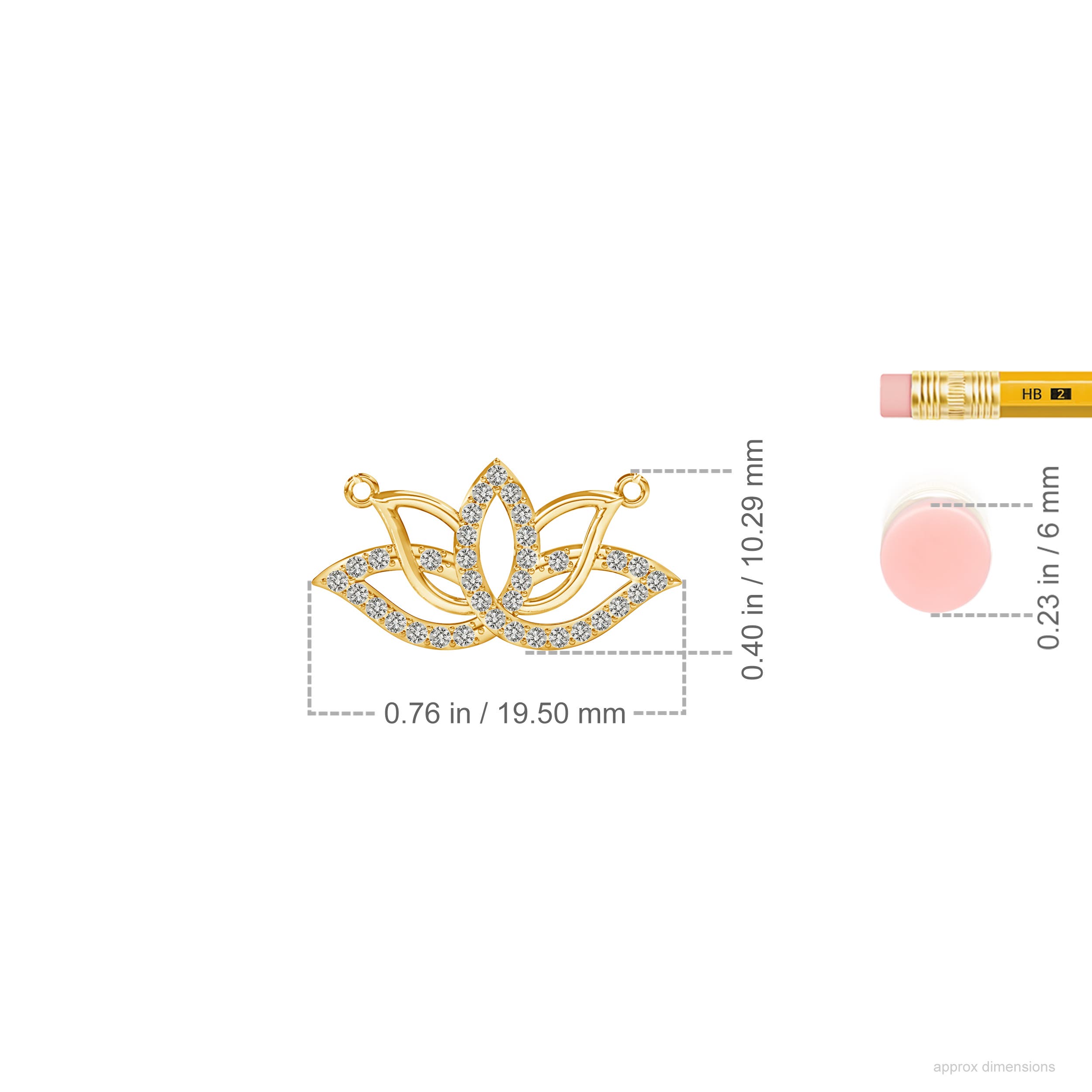 K, I3 / 0.21 CT / 14 KT Yellow Gold