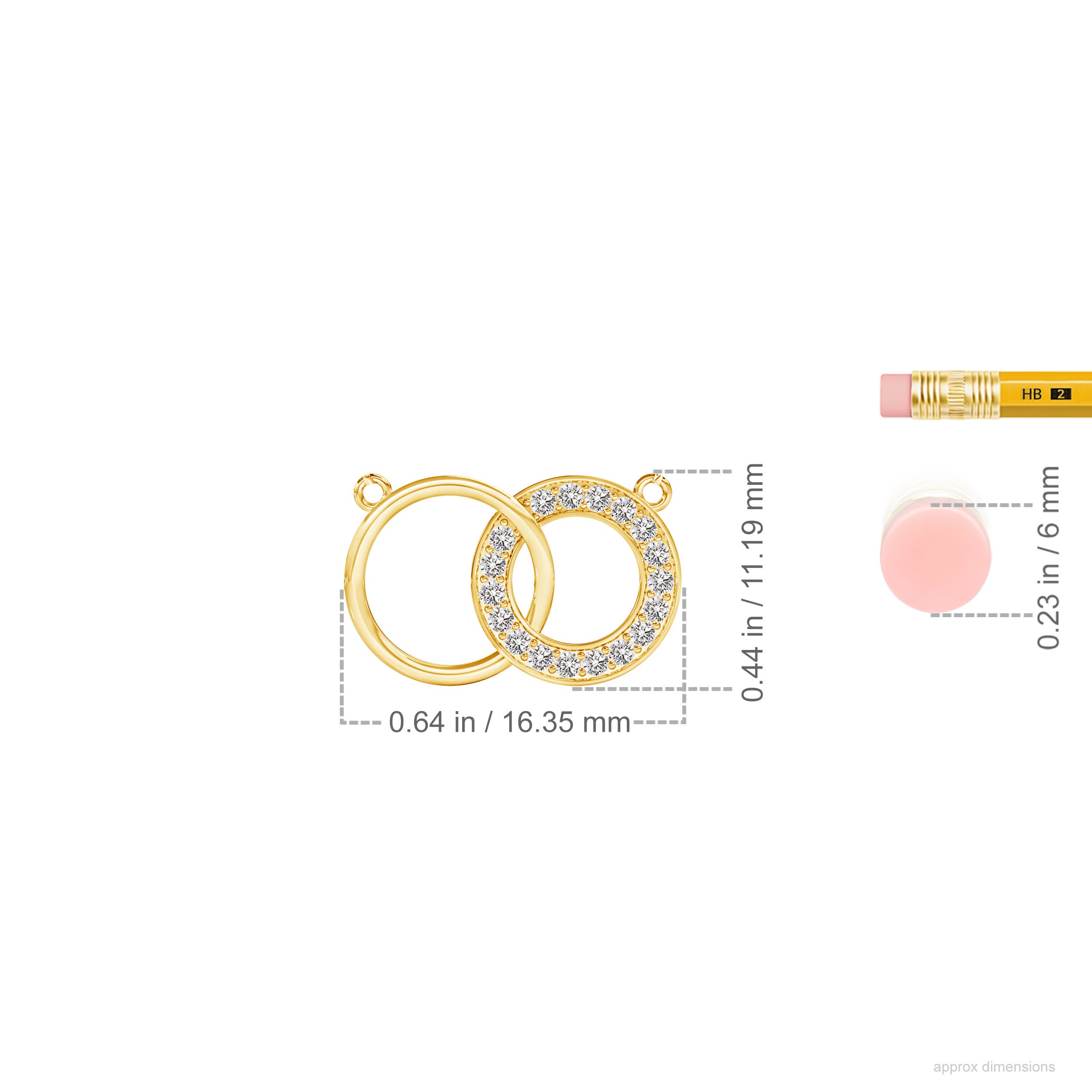 I-J, I1-I2 / 0.14 CT / 14 KT Yellow Gold