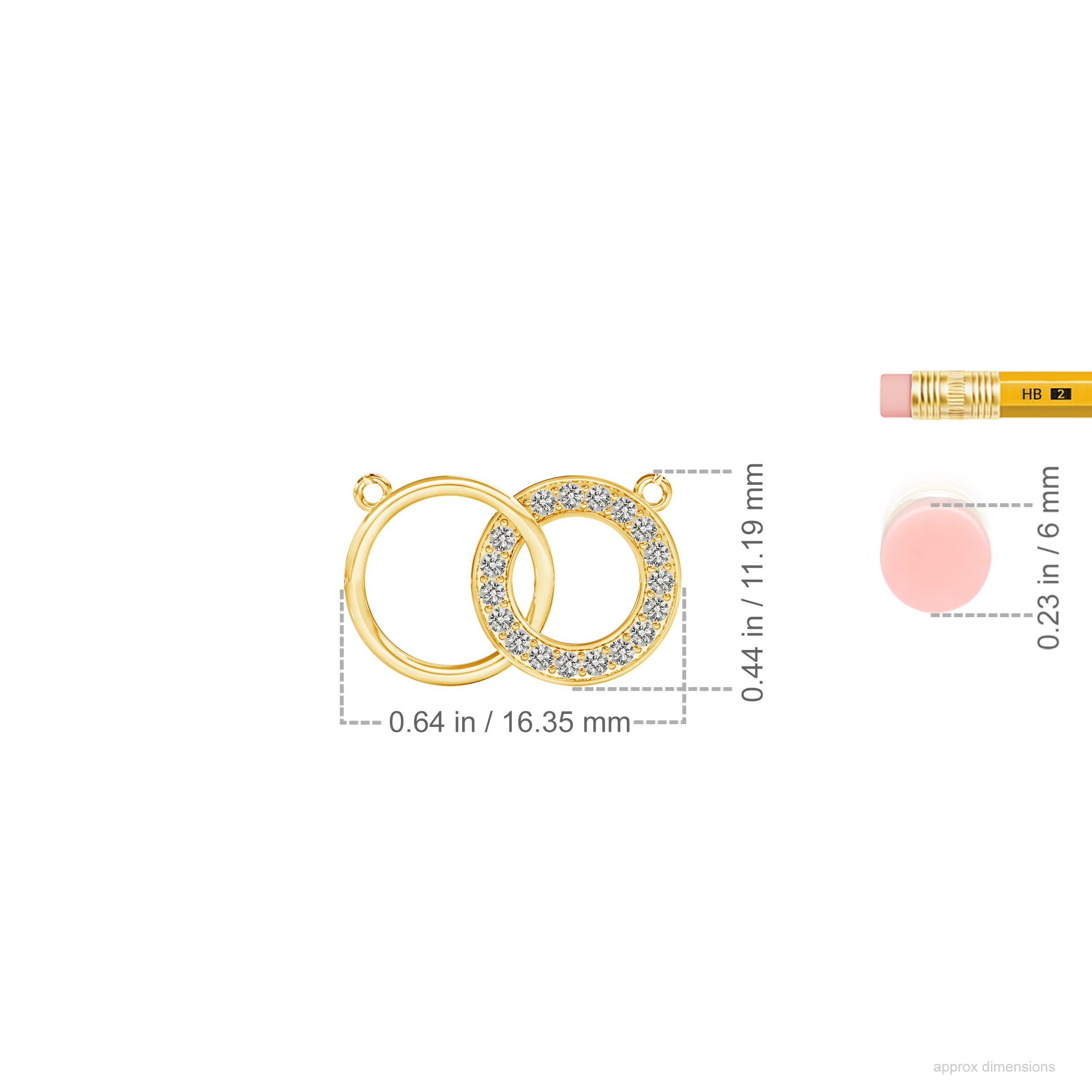 K, I3 / 0.14 CT / 14 KT Yellow Gold