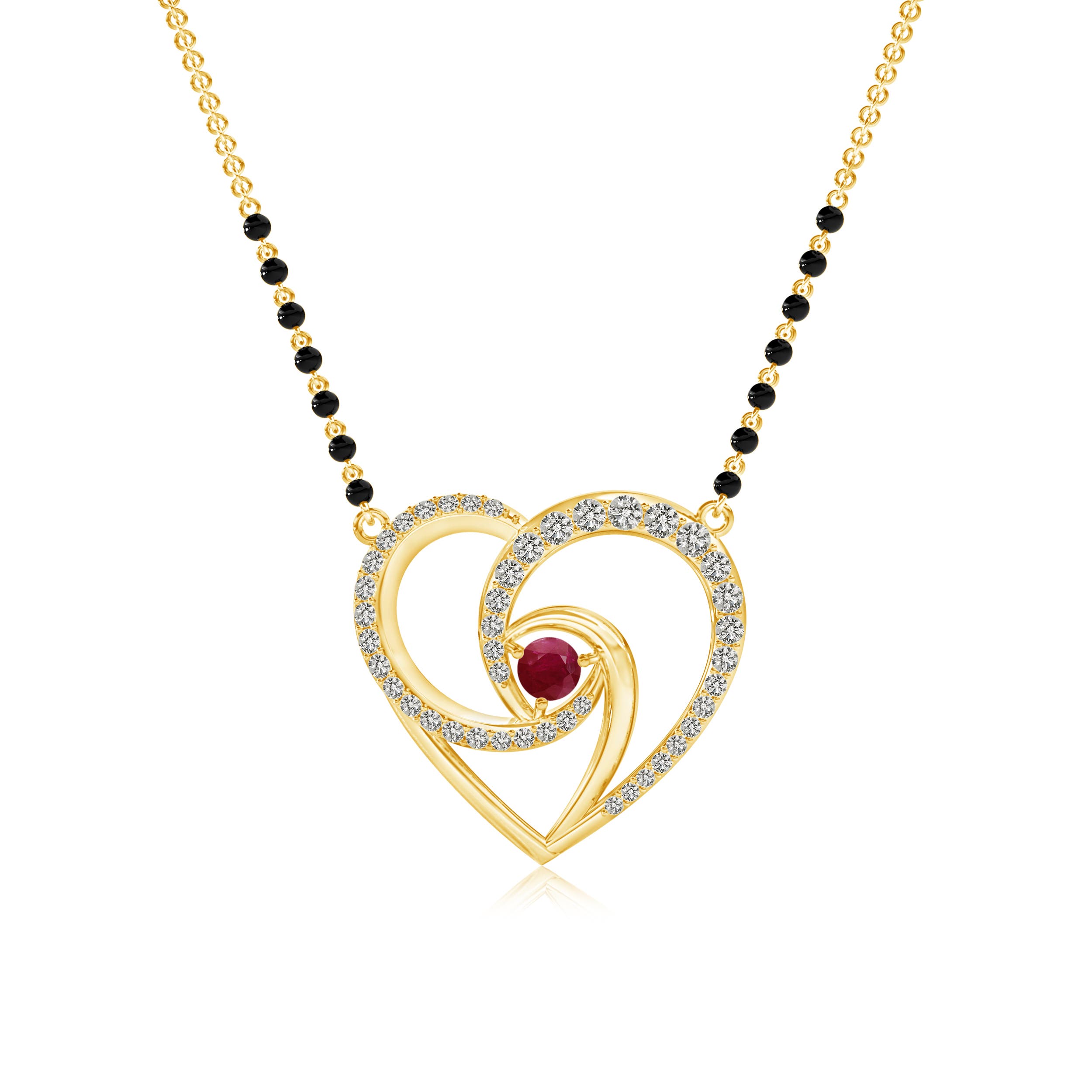 A - Ruby / 0.51 CT / 14 KT Yellow Gold