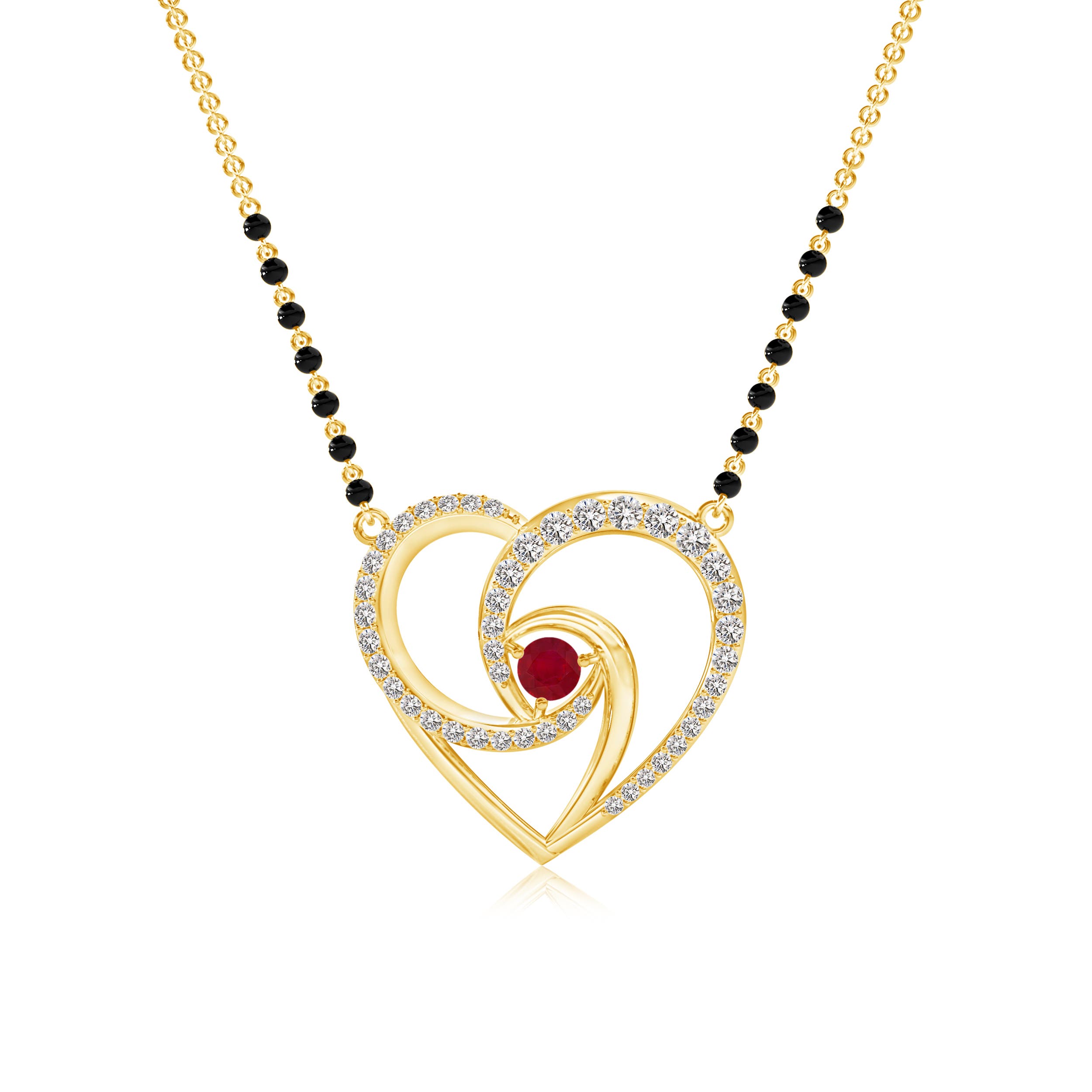 AA - Ruby / 0.51 CT / 14 KT Yellow Gold