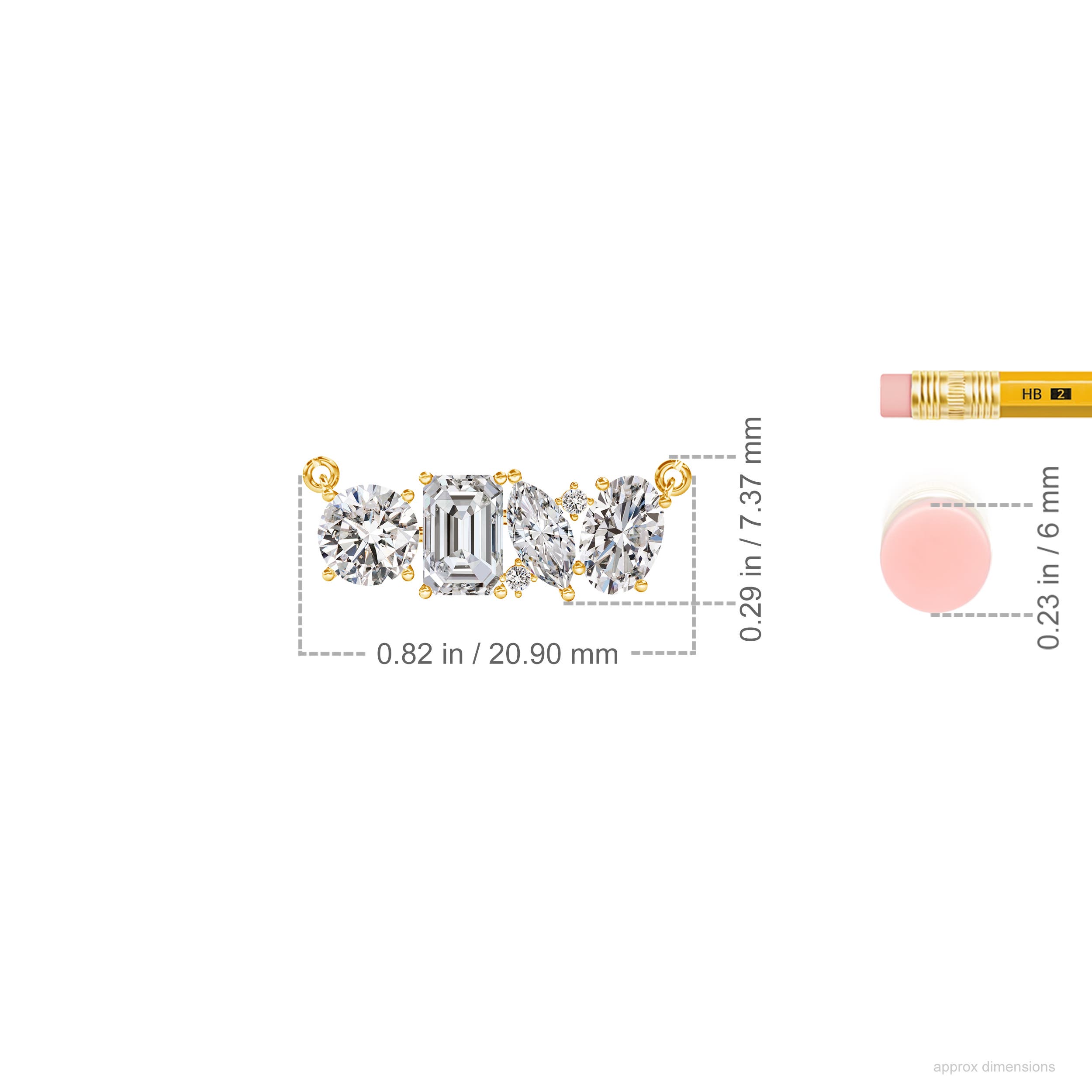 I-J, I1-I2 / 1.82 CT / 14 KT Yellow Gold