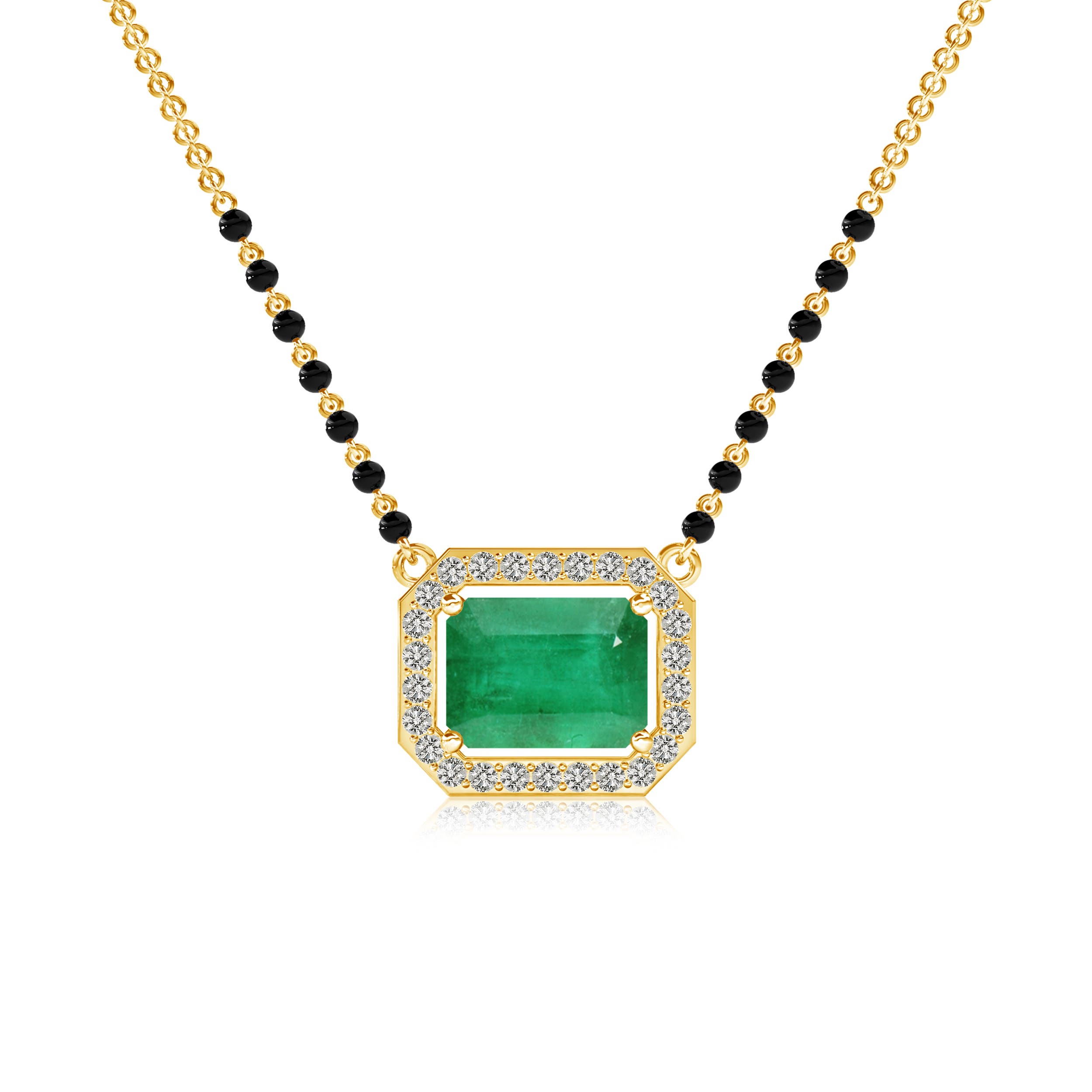 A - Emerald / 1.71 CT / 14 KT Yellow Gold