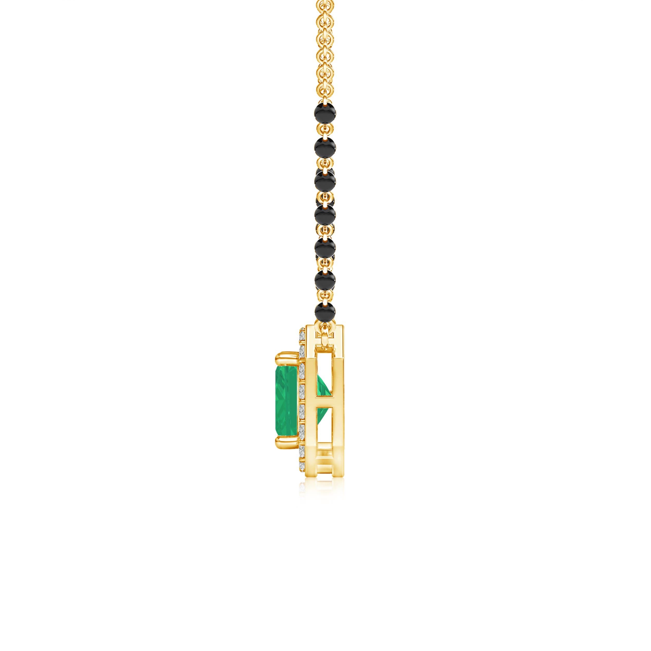 A - Emerald / 1.71 CT / 14 KT Yellow Gold