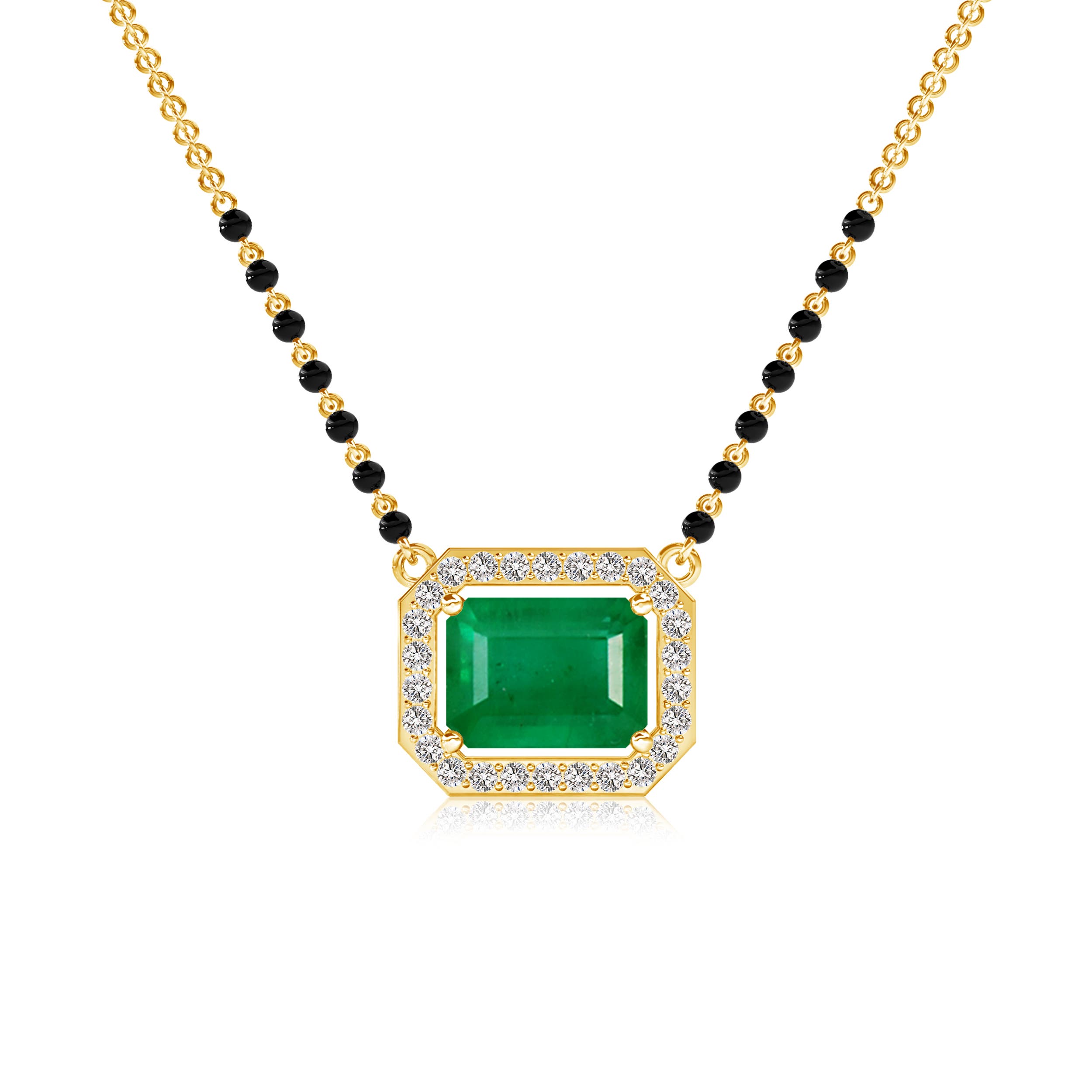 AA -  Emerald / 1.71 CT / 14 KT Yellow Gold