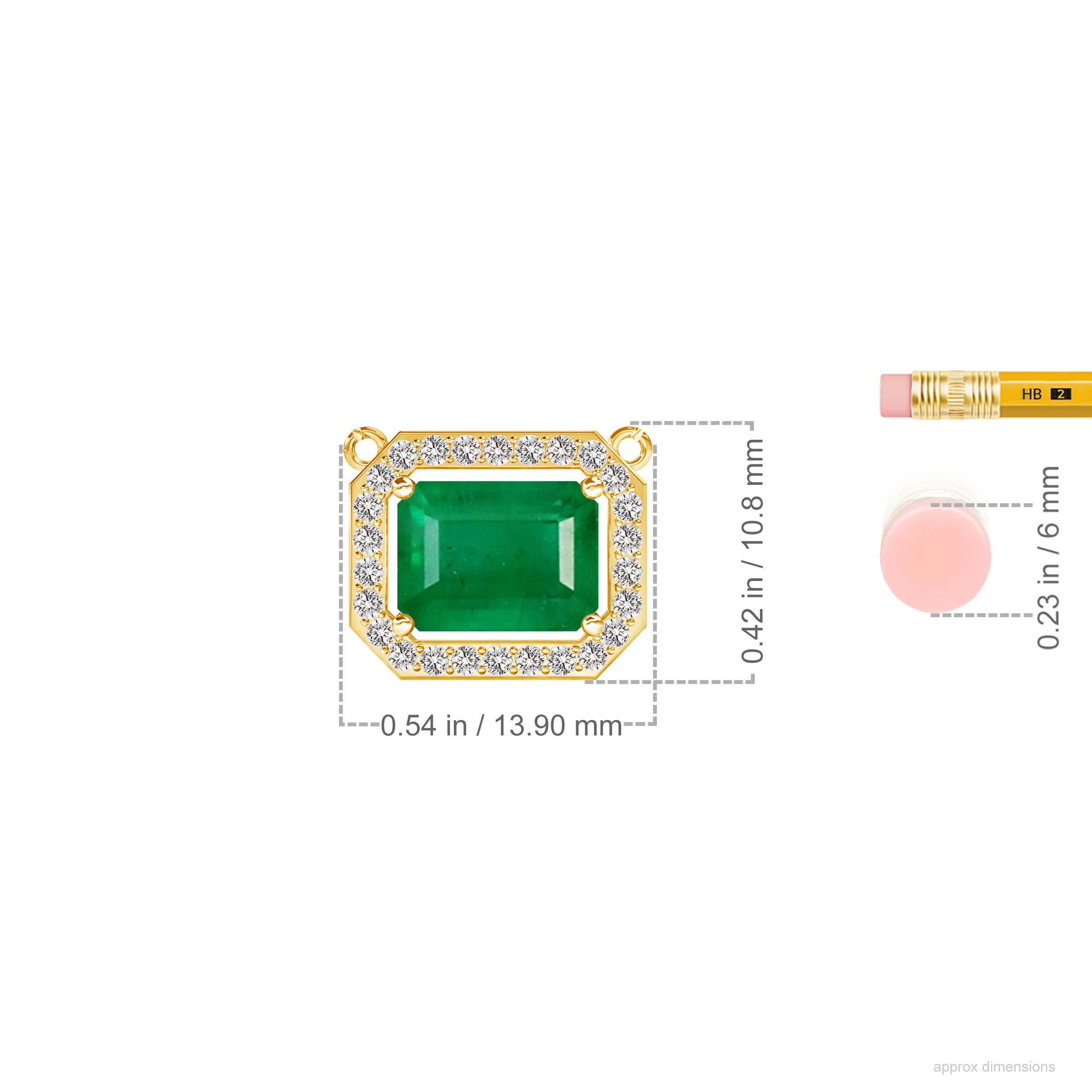 AA -  Emerald / 1.71 CT / 14 KT Yellow Gold