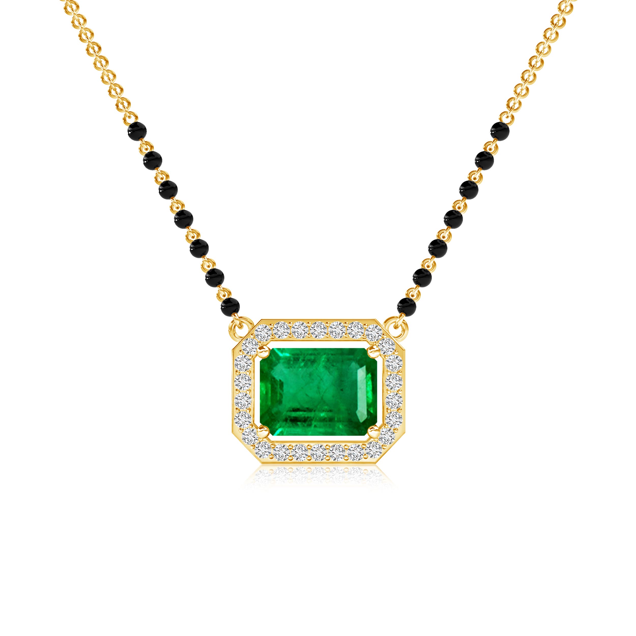 AAA - Emerald / 1.71 CT / 14 KT Yellow Gold