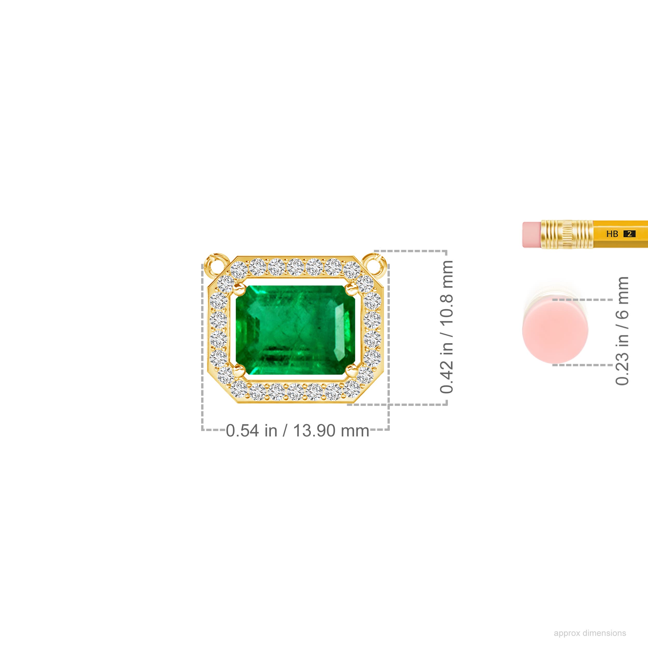 AAA - Emerald / 1.71 CT / 14 KT Yellow Gold