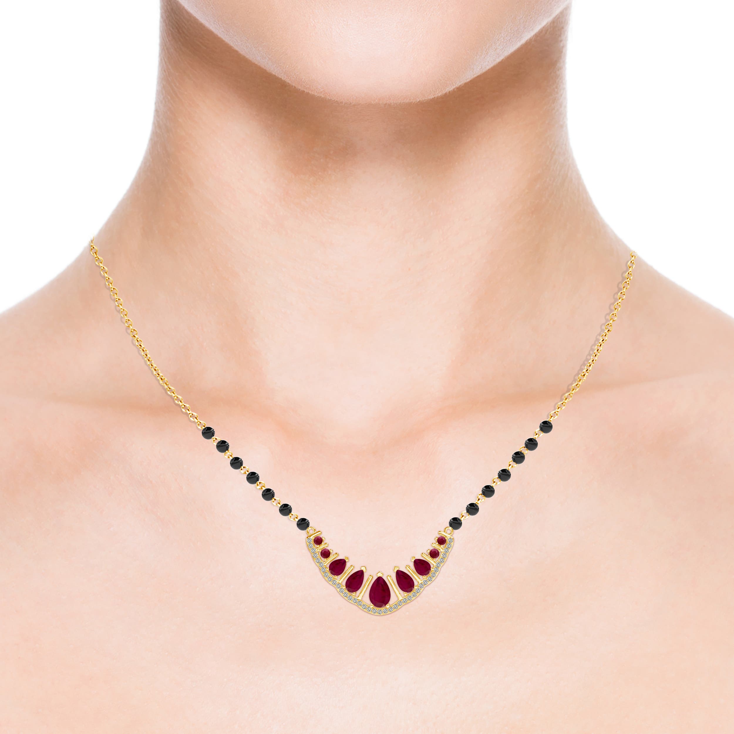 A - Ruby / 1.57 CT / 14 KT Yellow Gold