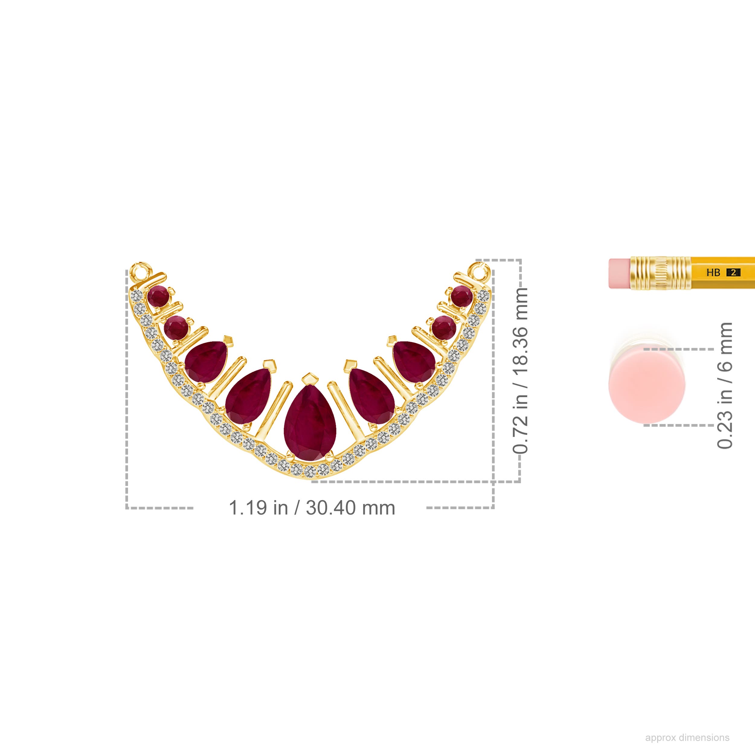 A - Ruby / 1.57 CT / 14 KT Yellow Gold