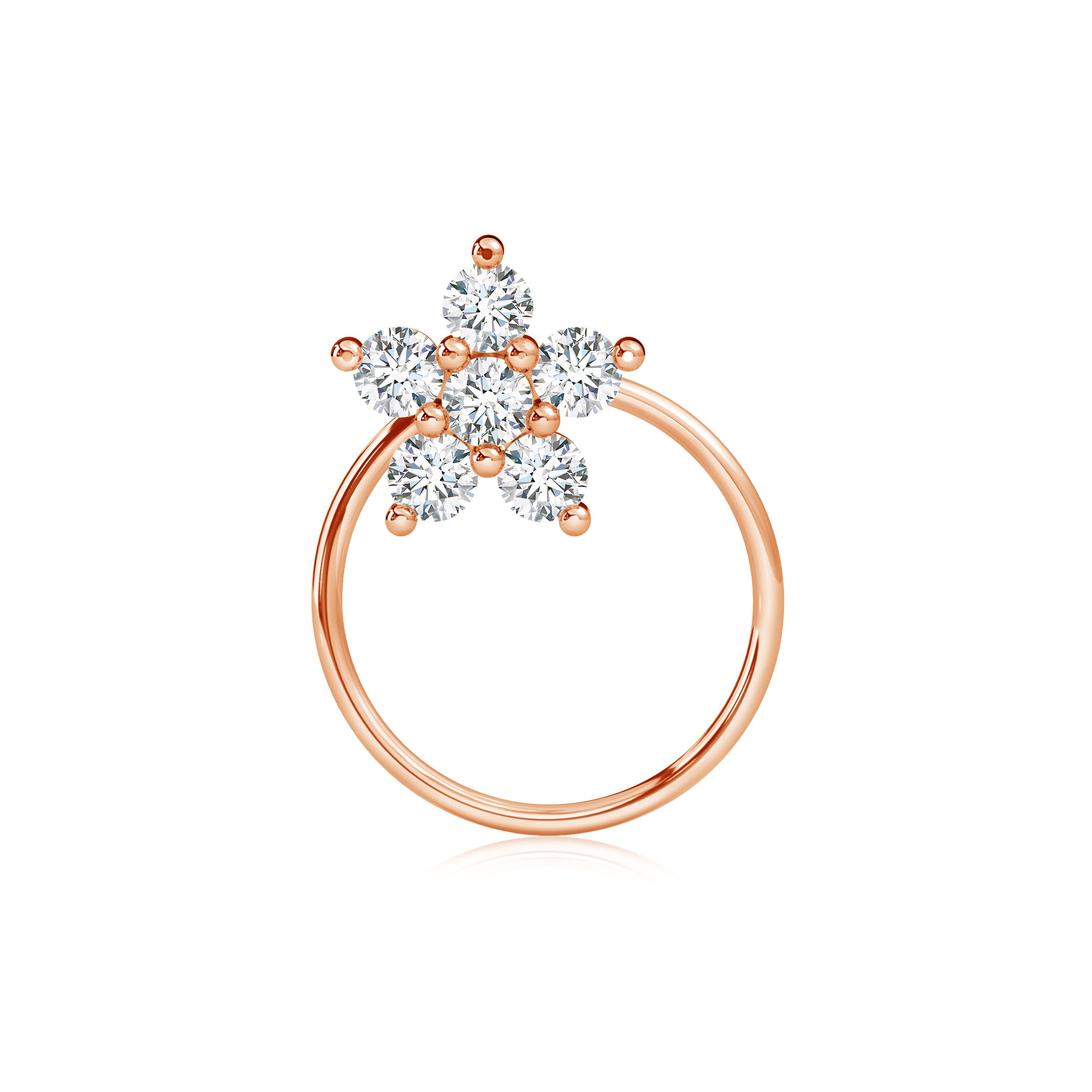 G, VS2 / 0.15 CT / 14 KT Rose Gold