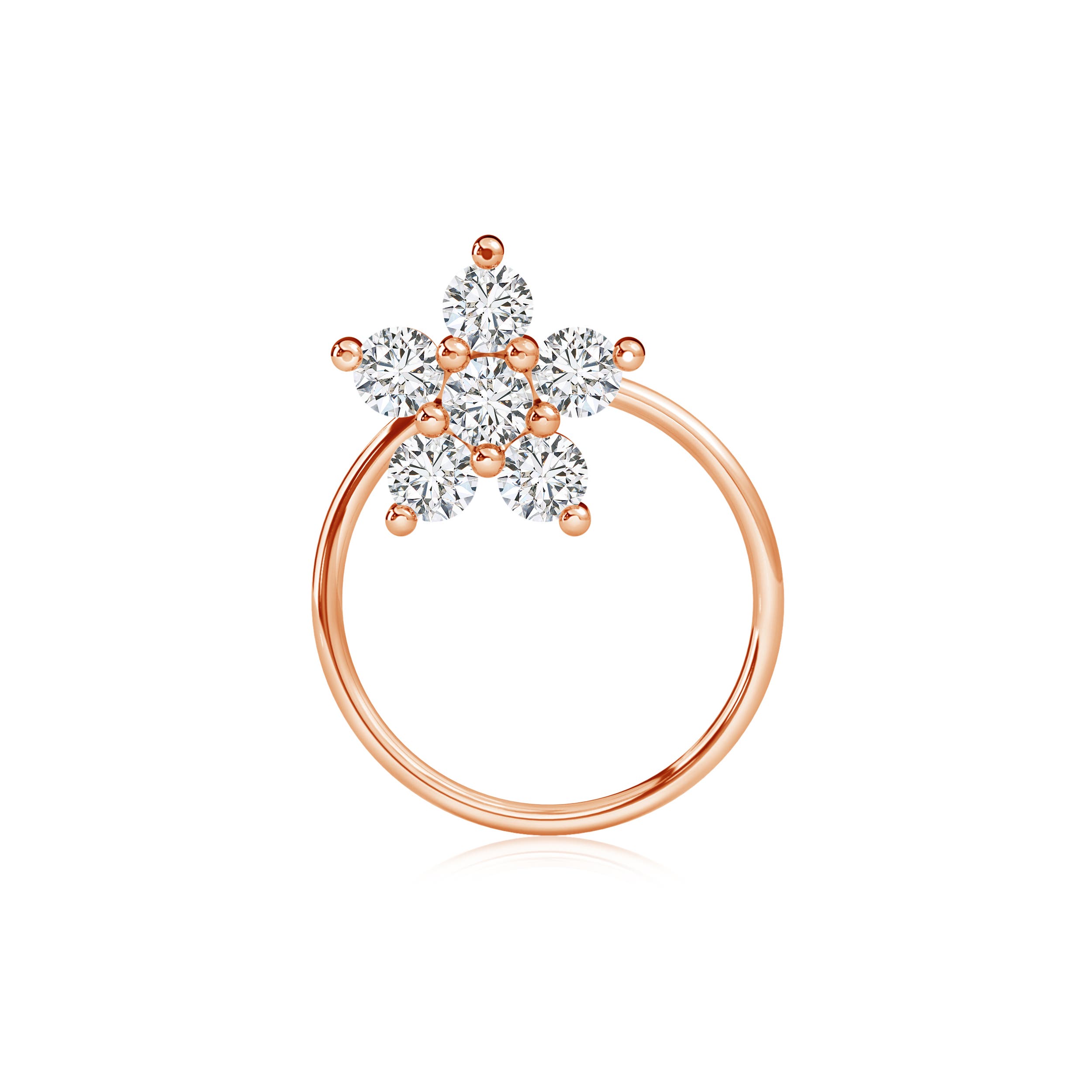 H, SI2 / 0.15 CT / 14 KT Rose Gold