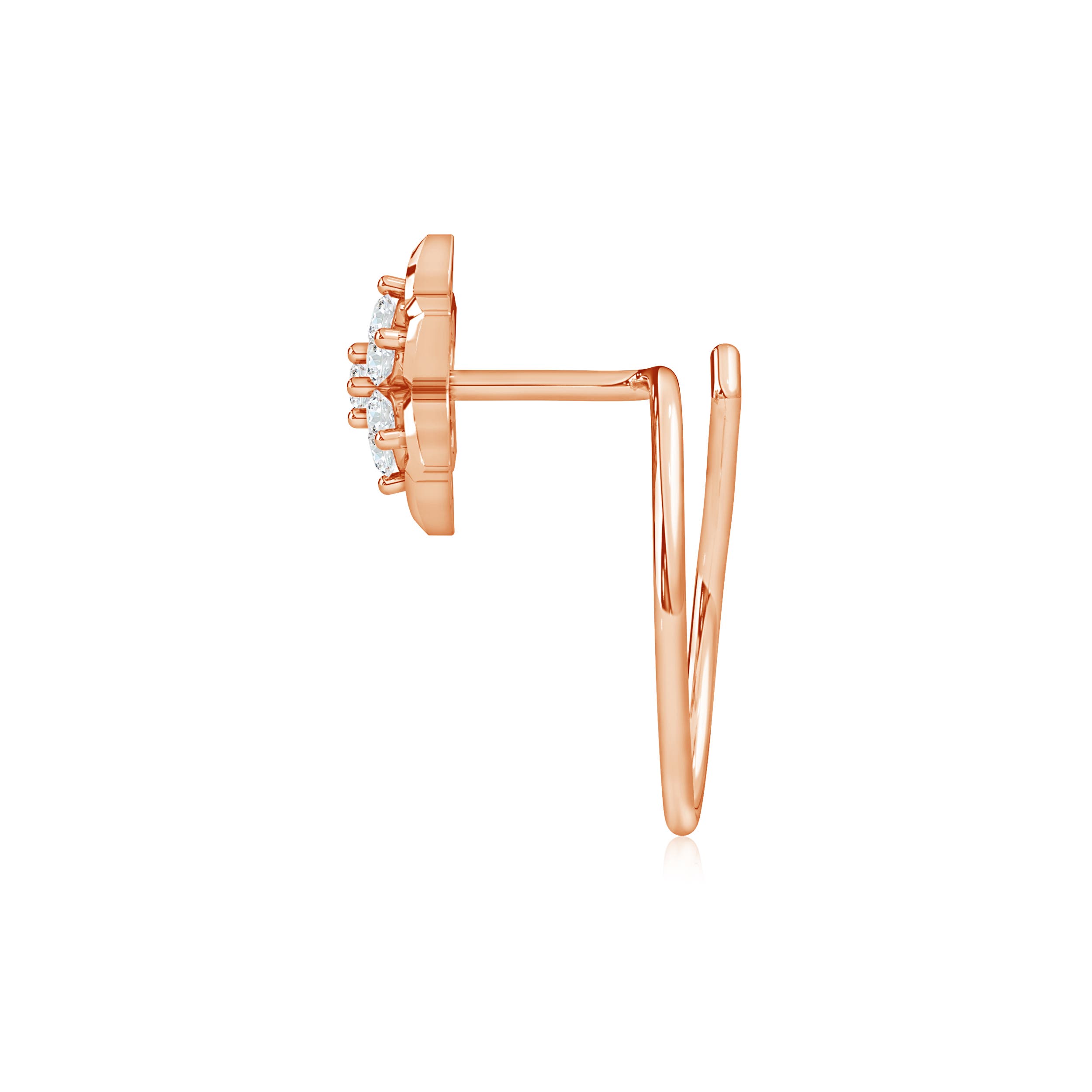 G, VS2 / 0.07 CT / 14 KT Rose Gold