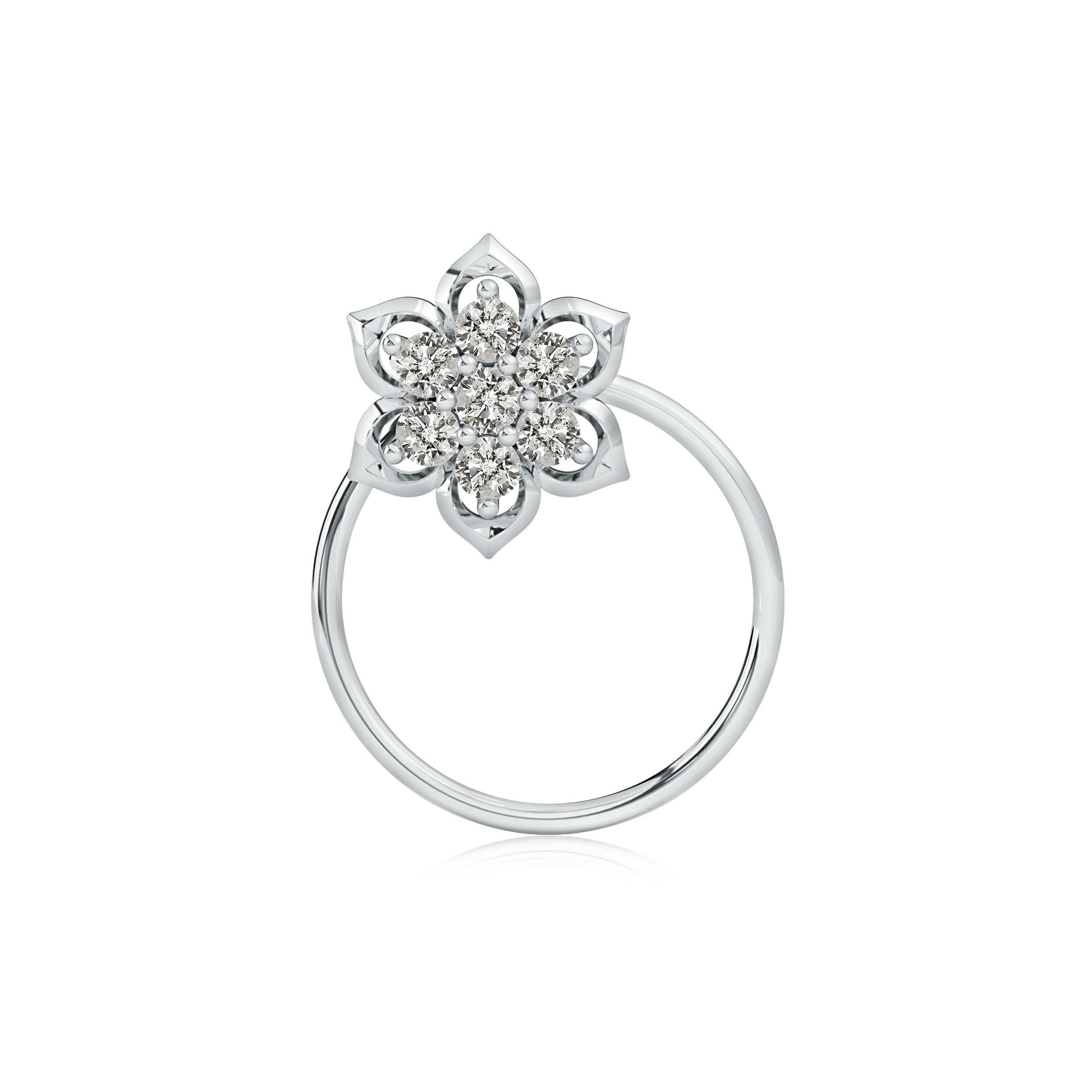 K, I3 / 0.07 CT / 14 KT White Gold