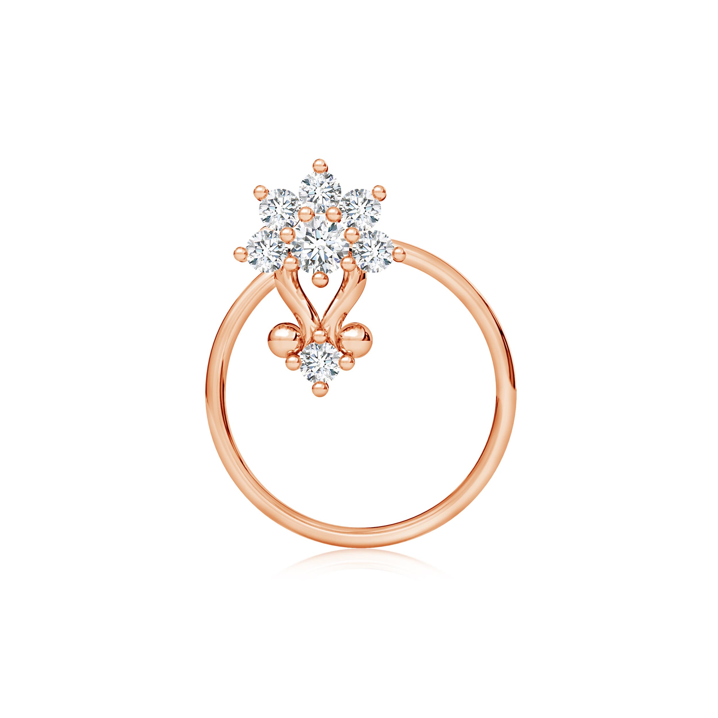 G, VS2 / 0.09 CT / 14 KT Rose Gold