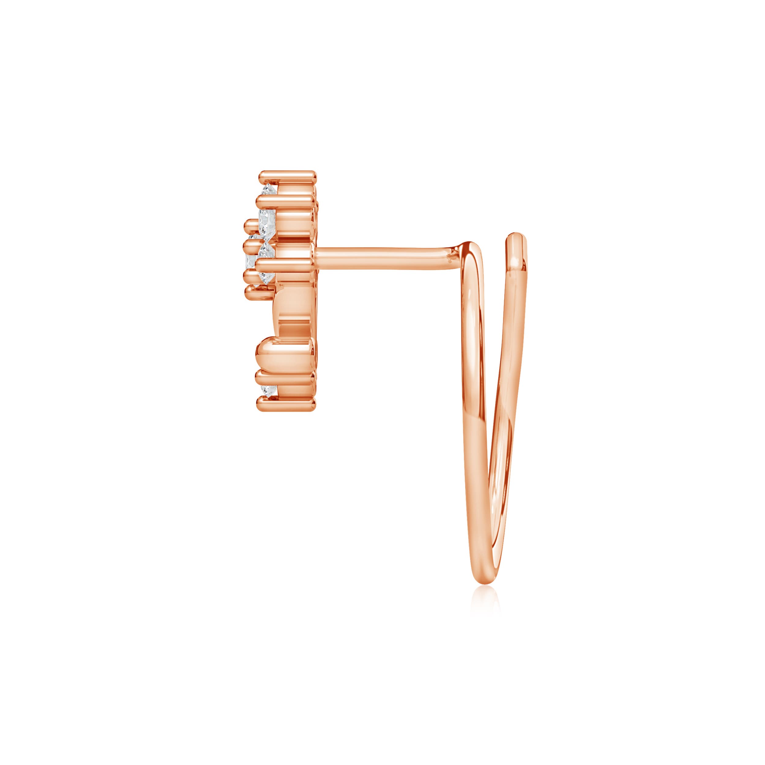 H, SI2 / 0.09 CT / 14 KT Rose Gold