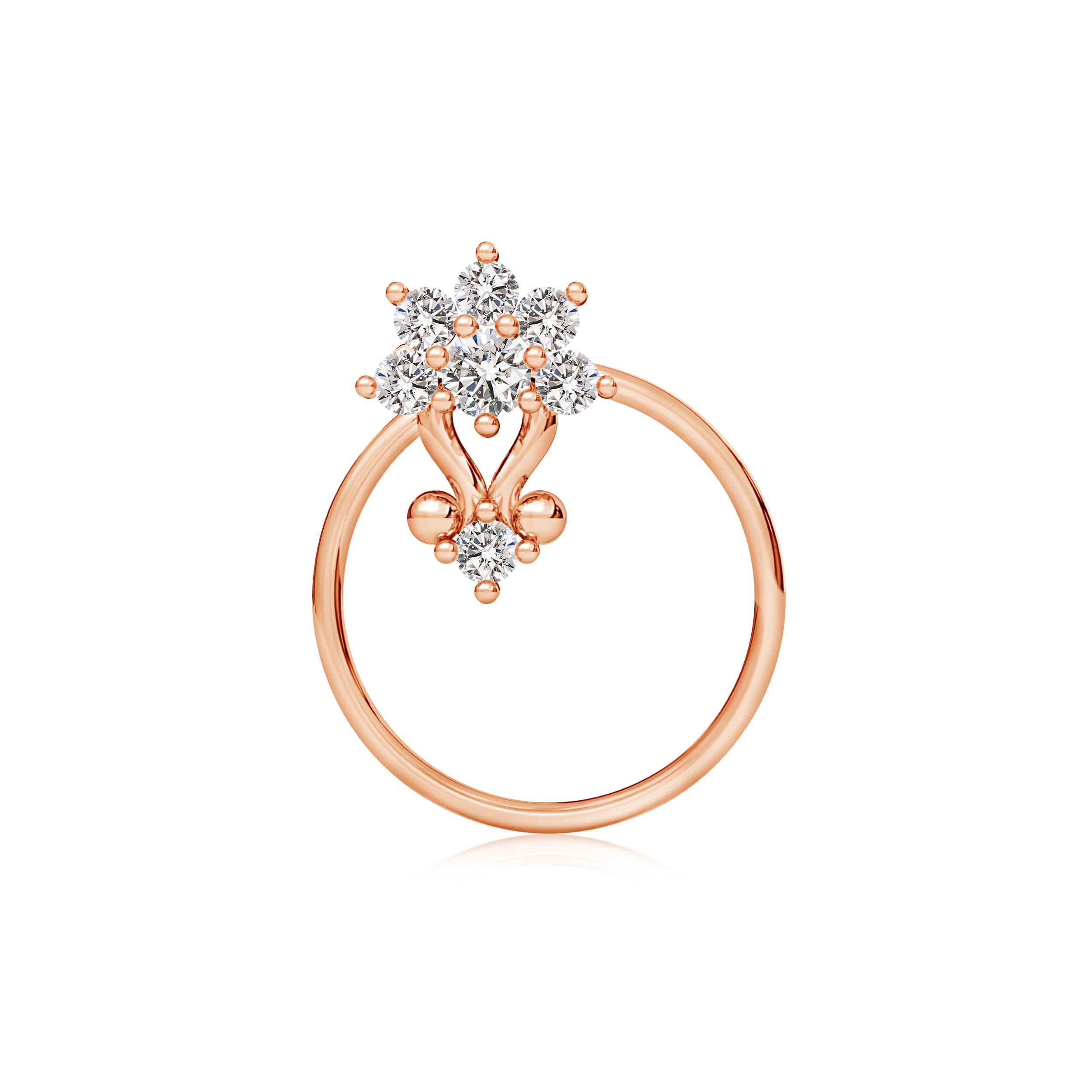 I-J, I1-I2 / 0.09 CT / 14 KT Rose Gold