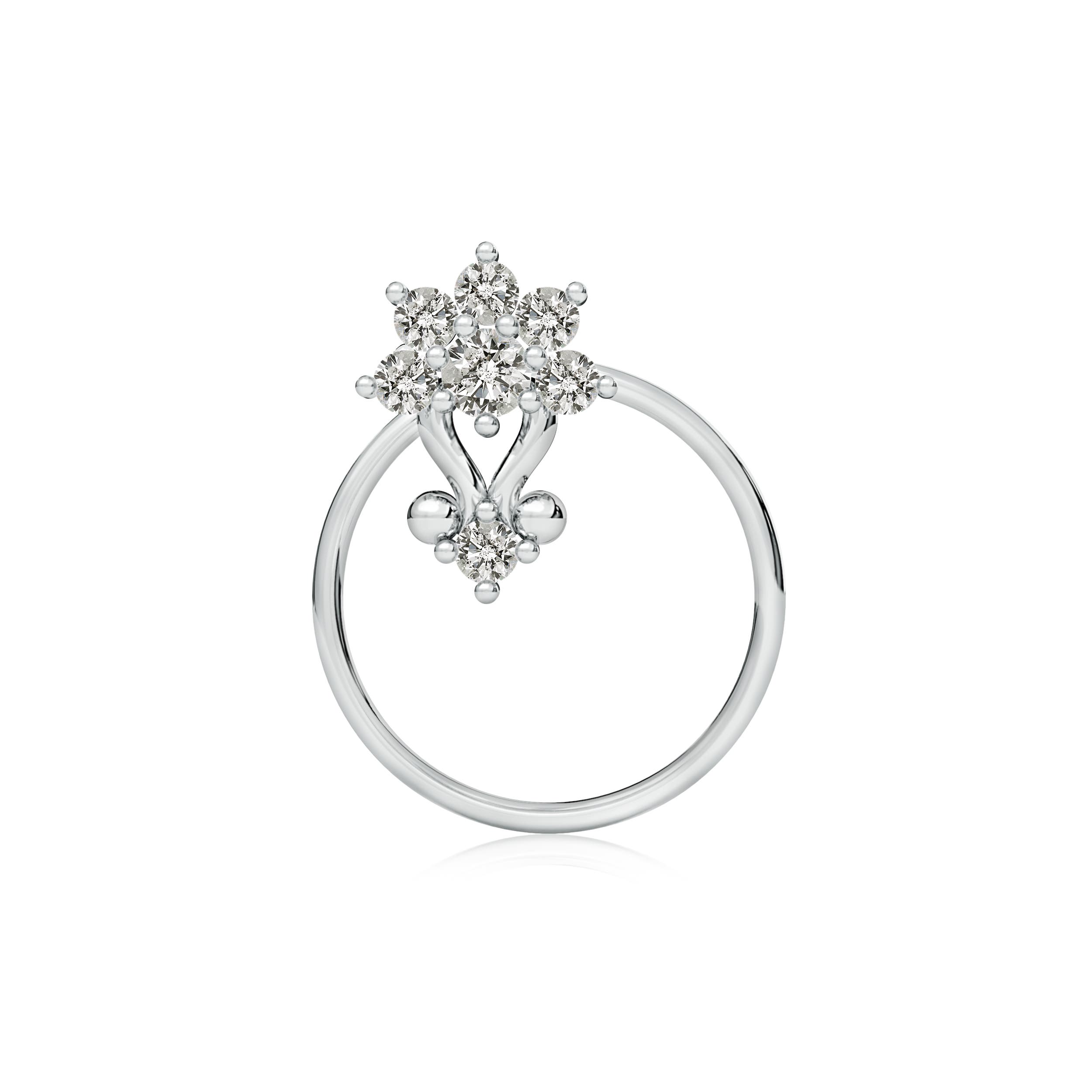 K, I3 / 0.09 CT / 14 KT White Gold