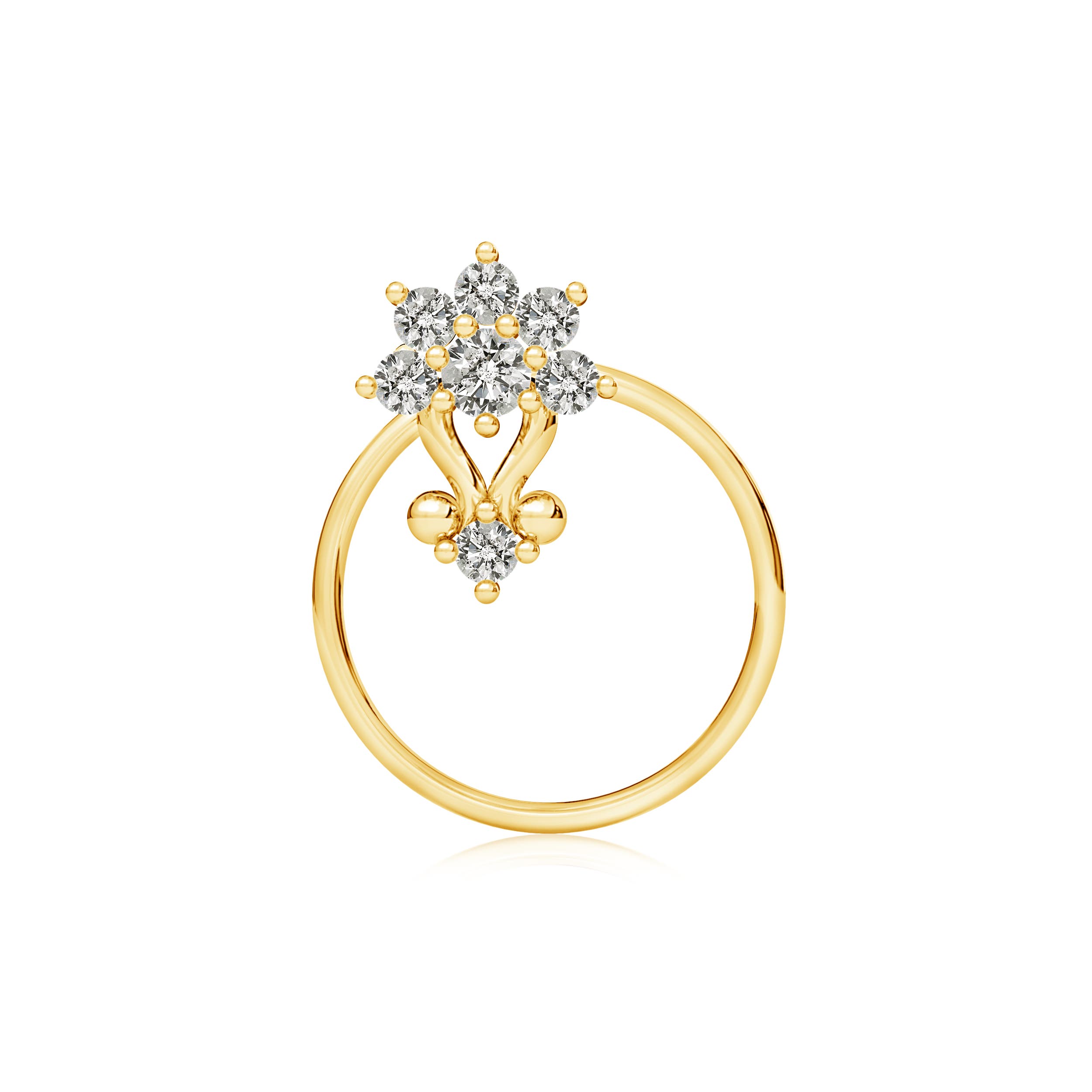 K, I3 / 0.09 CT / 14 KT Yellow Gold