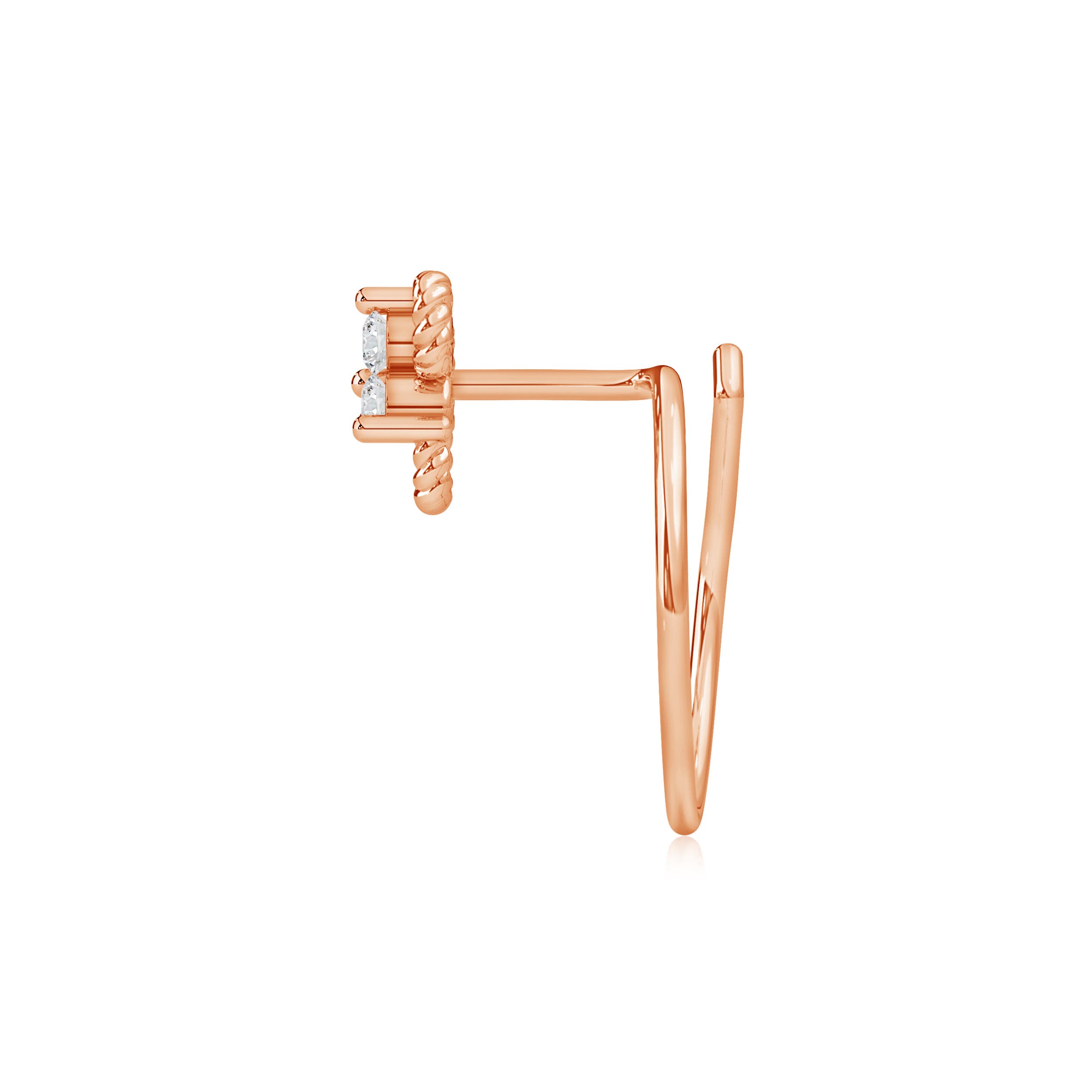 H, SI2 / 0.04 CT / 14 KT Rose Gold