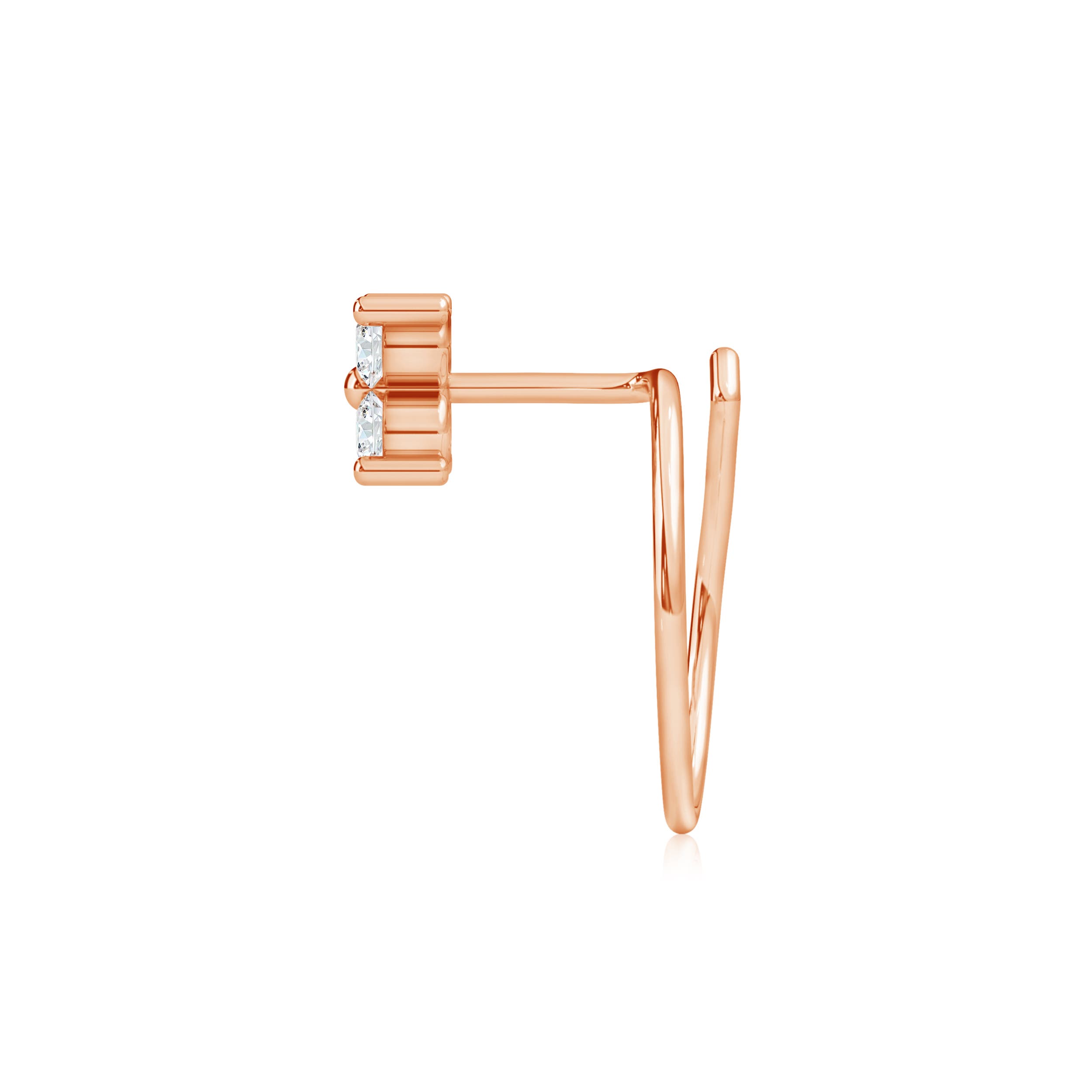 G, VS2 / 0.1 CT / 14 KT Rose Gold