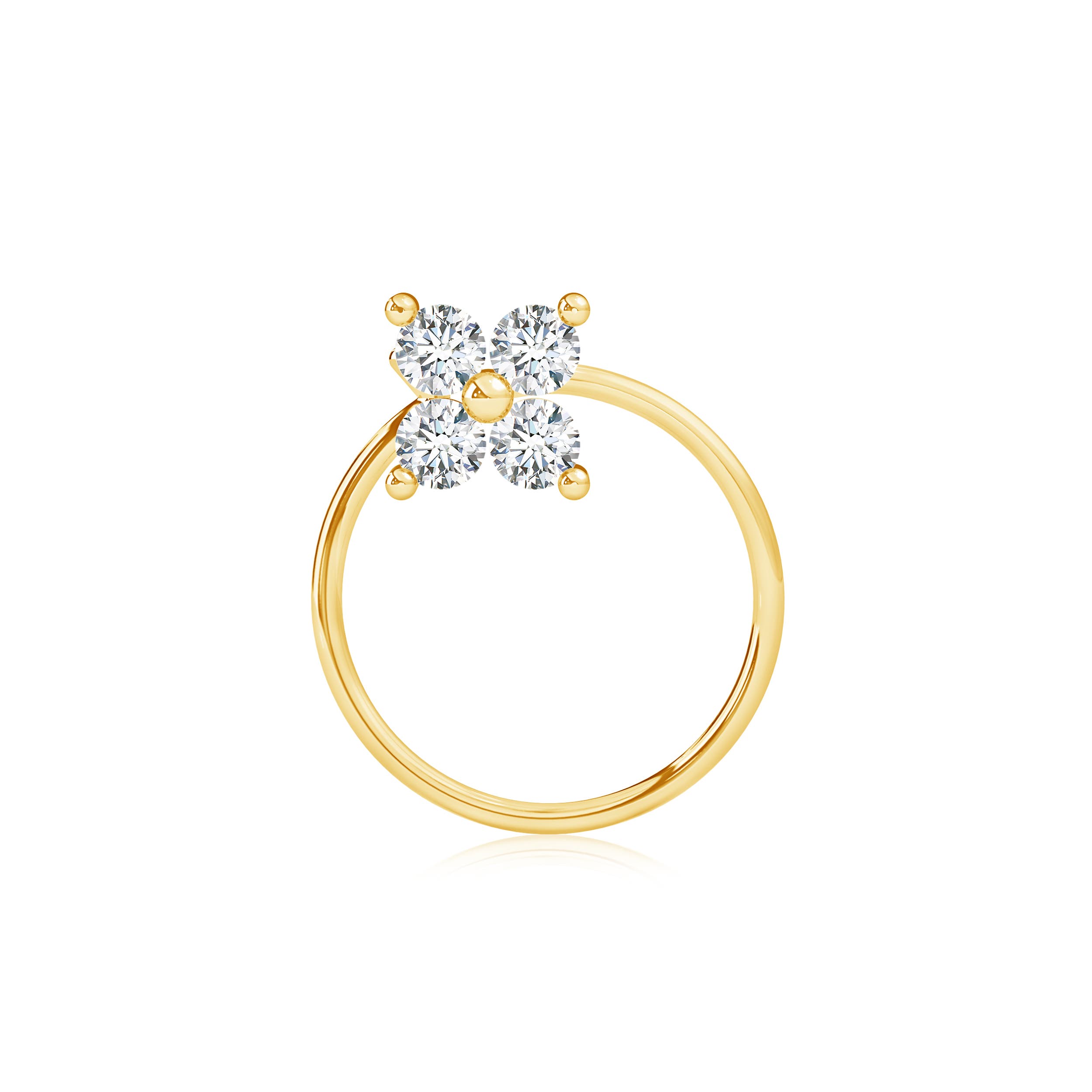 G, VS2 / 0.1 CT / 14 KT Yellow Gold