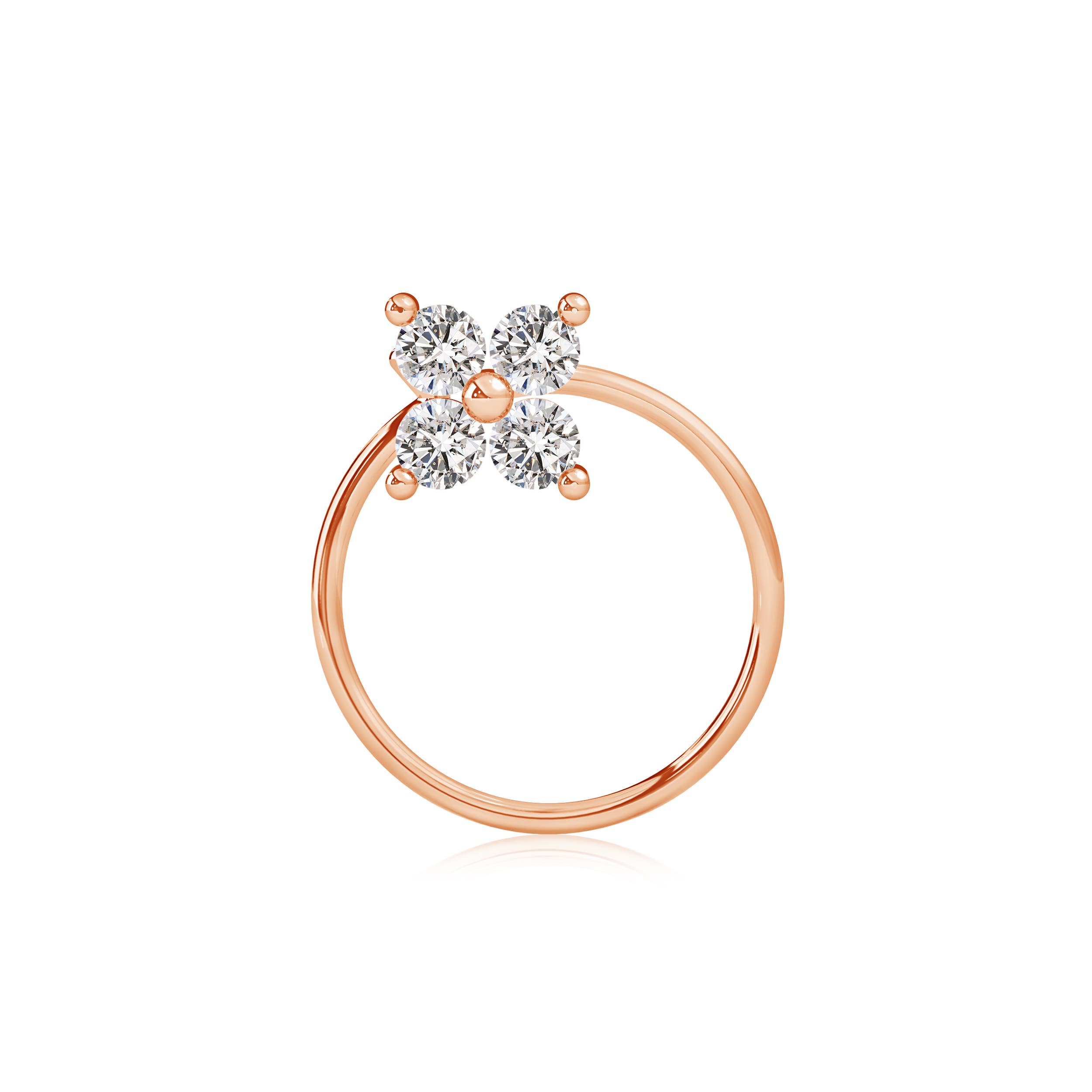 I-J, I1-I2 / 0.1 CT / 14 KT Rose Gold