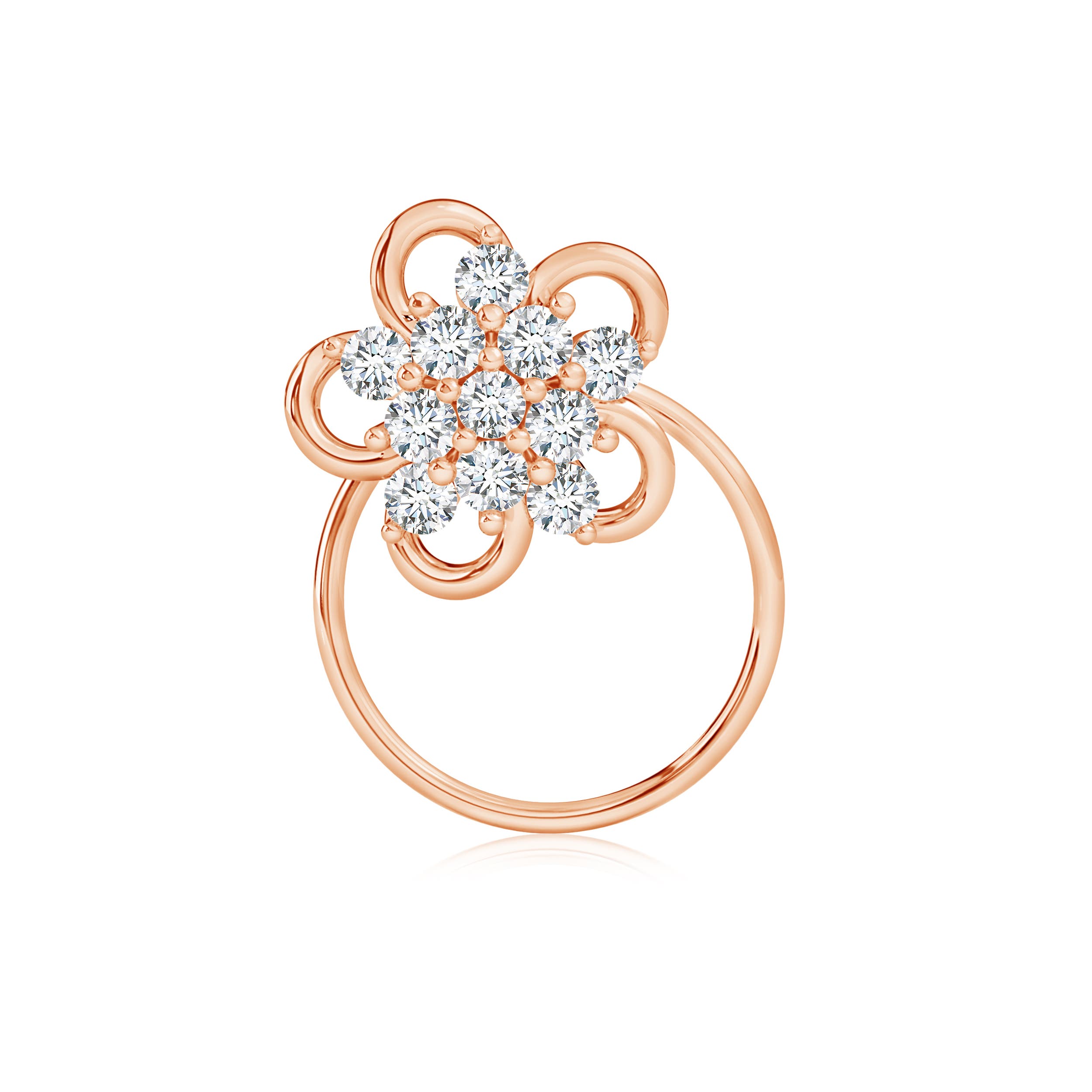 G, VS2 / 0.15 CT / 14 KT Rose Gold