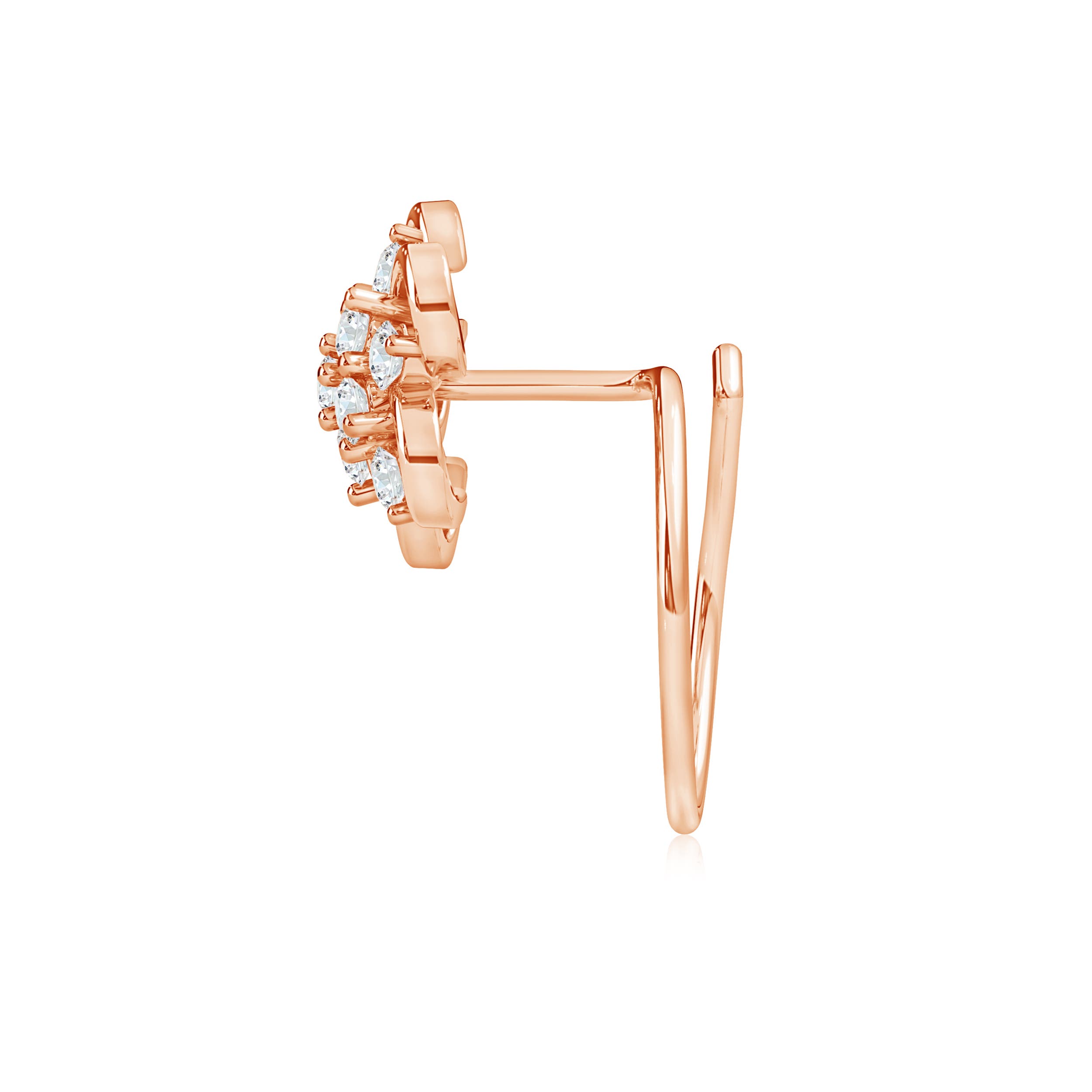 G, VS2 / 0.15 CT / 14 KT Rose Gold