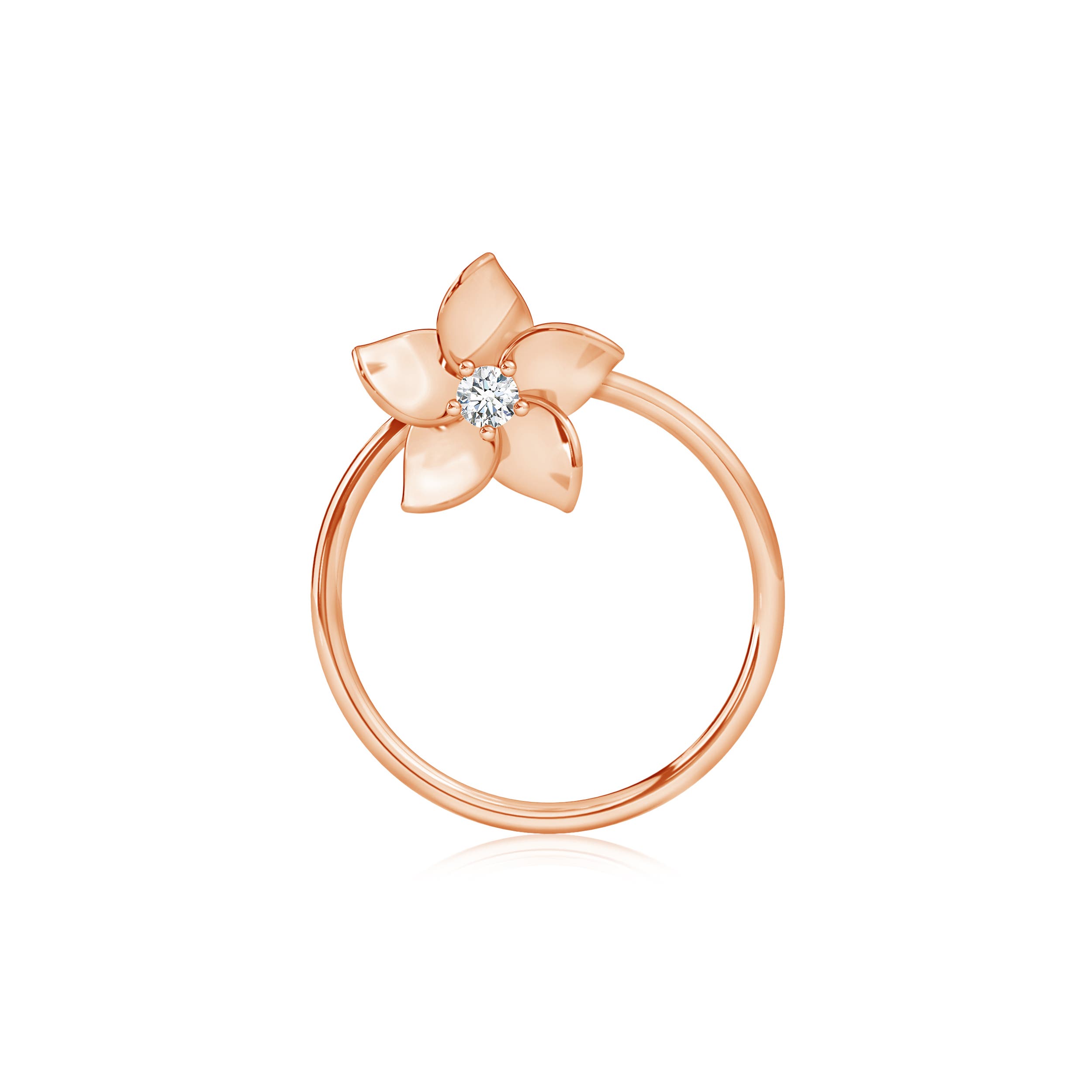 G, VS2 / 0.01 CT / 14 KT Rose Gold