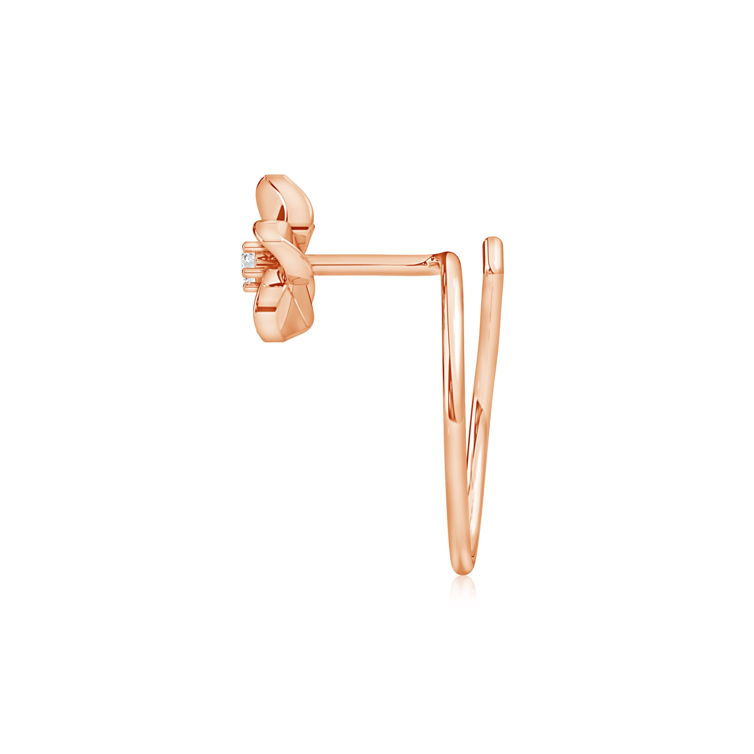 G, VS2 / 0.01 CT / 14 KT Rose Gold