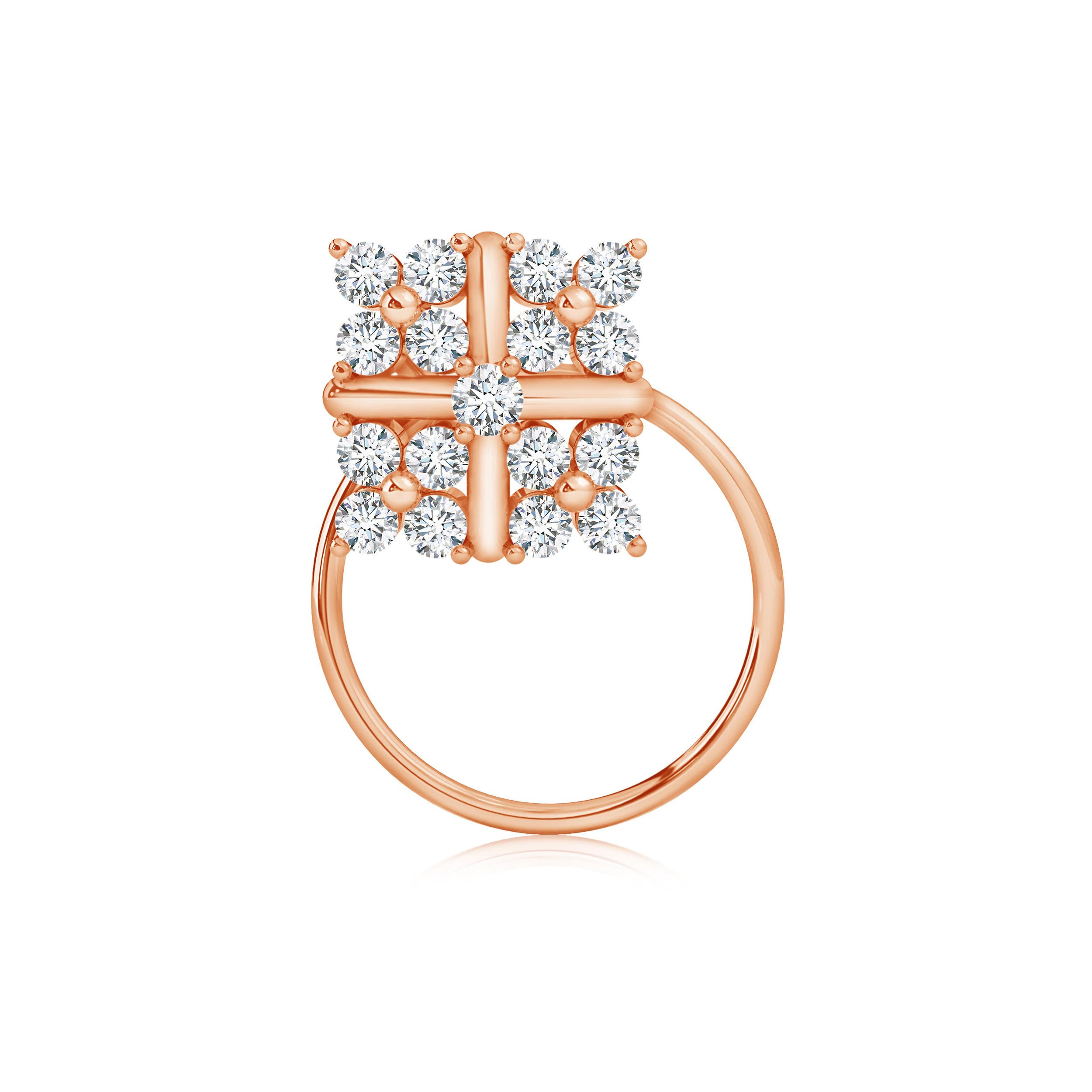 G, VS2 / 0.17 CT / 14 KT Rose Gold