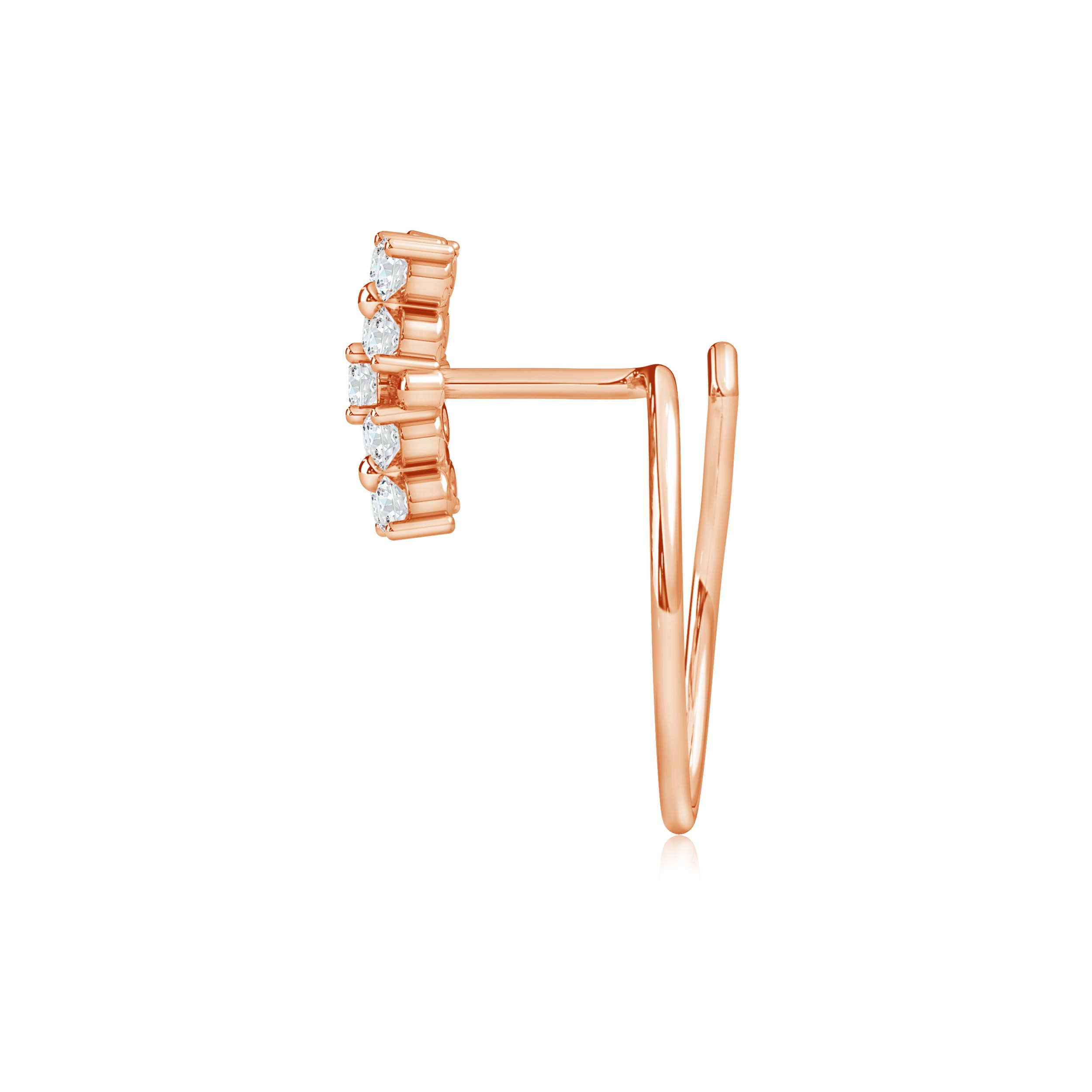 G, VS2 / 0.17 CT / 14 KT Rose Gold