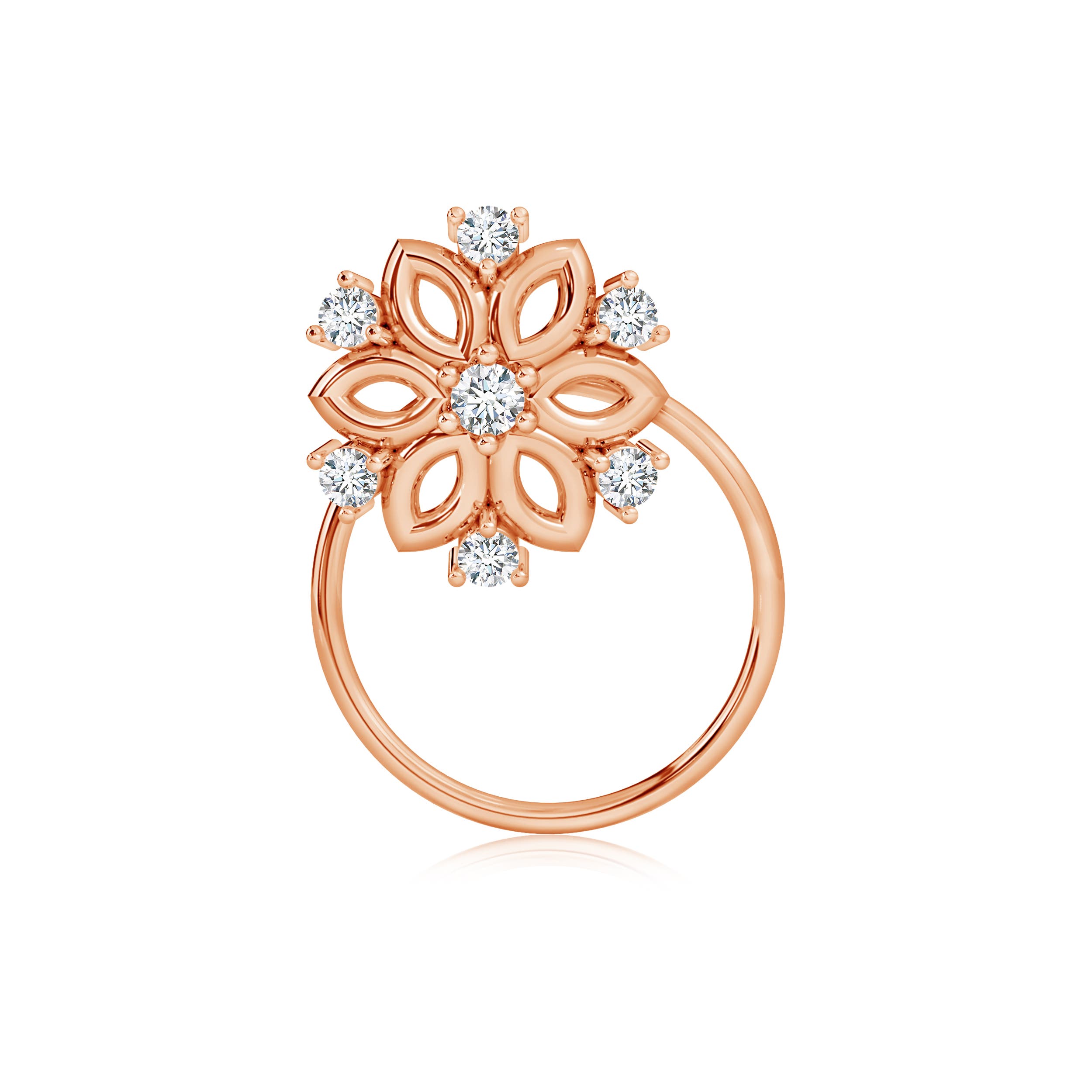 G, VS2 / 0.07 CT / 14 KT Rose Gold