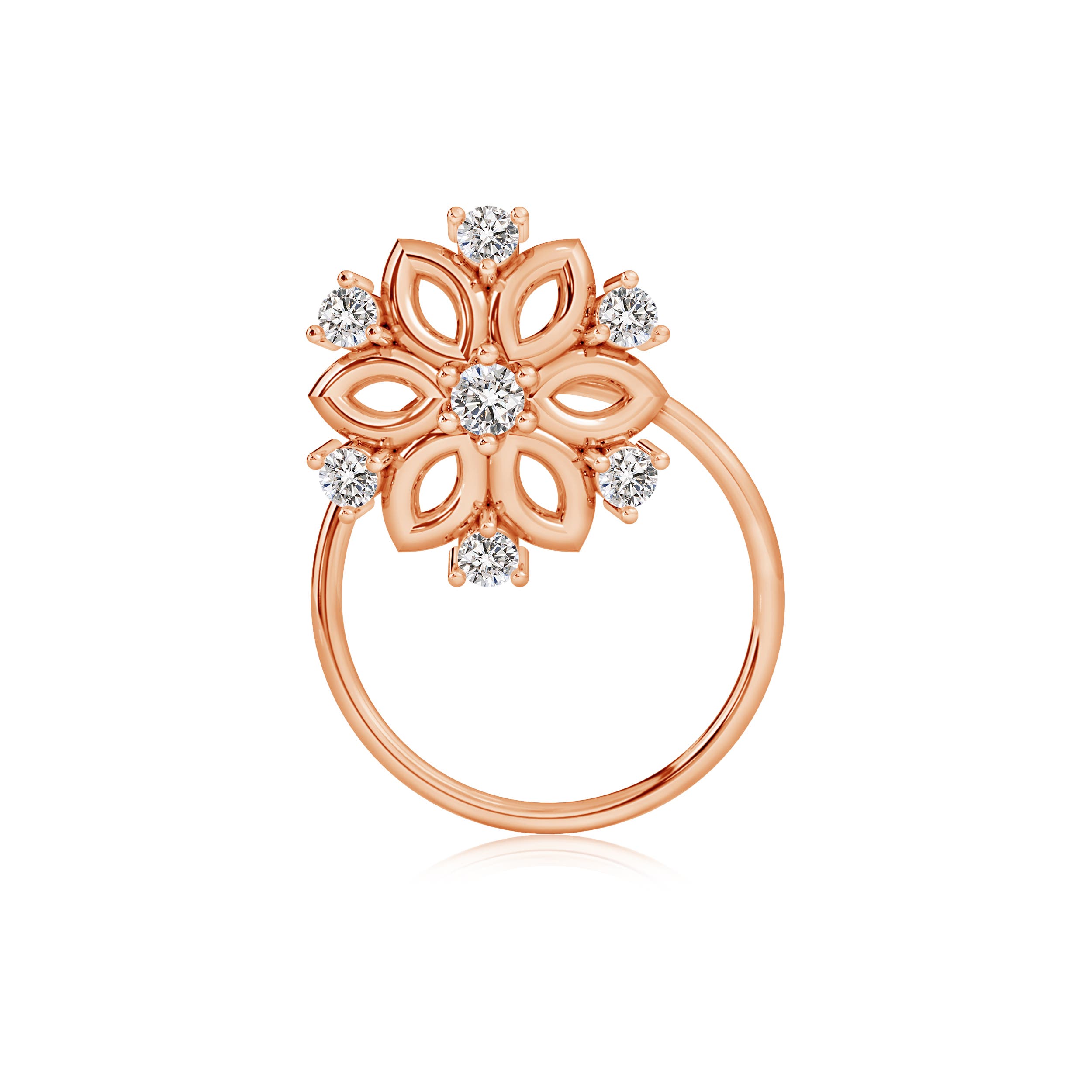 I-J, I1-I2 / 0.07 CT / 14 KT Rose Gold