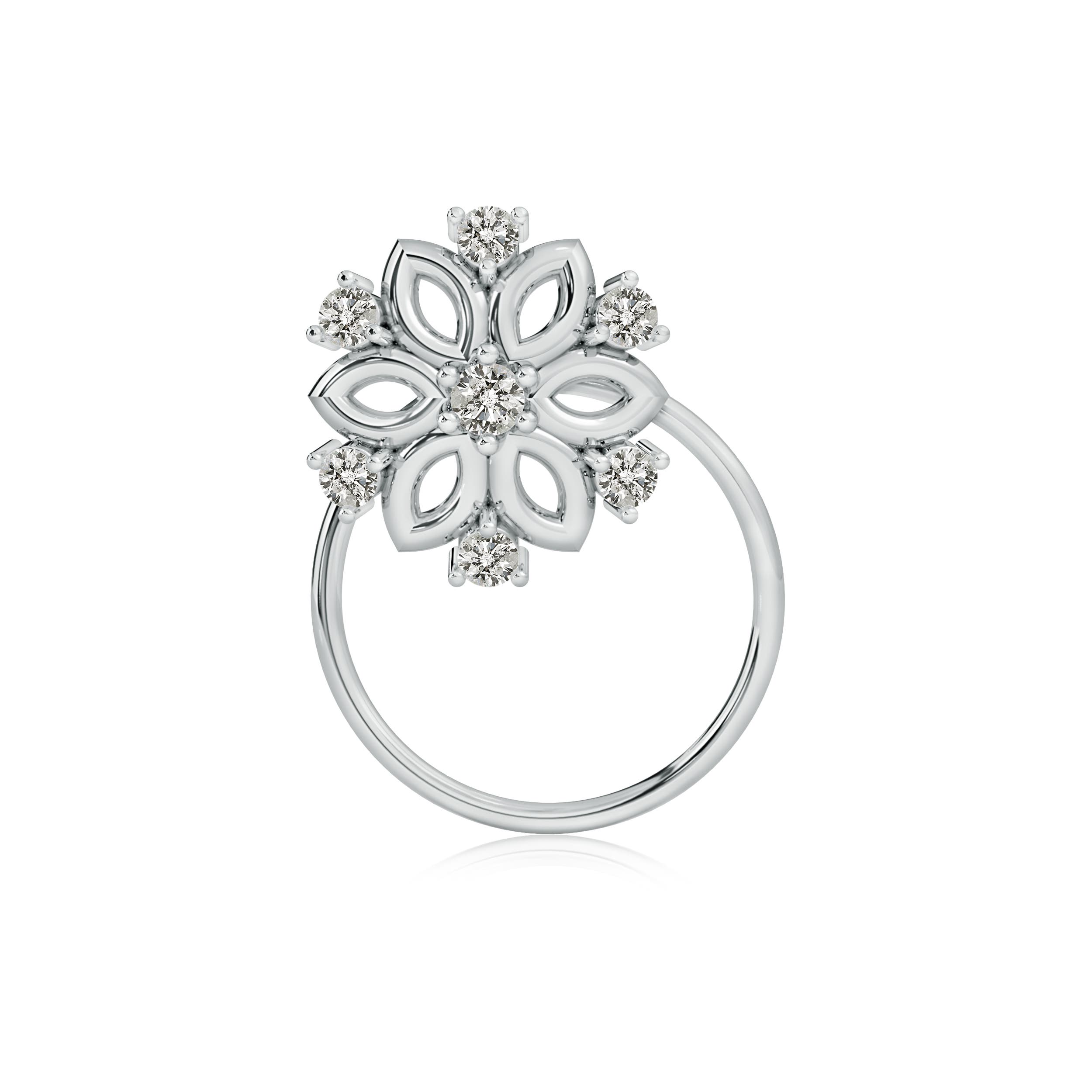 K, I3 / 0.07 CT / 14 KT White Gold