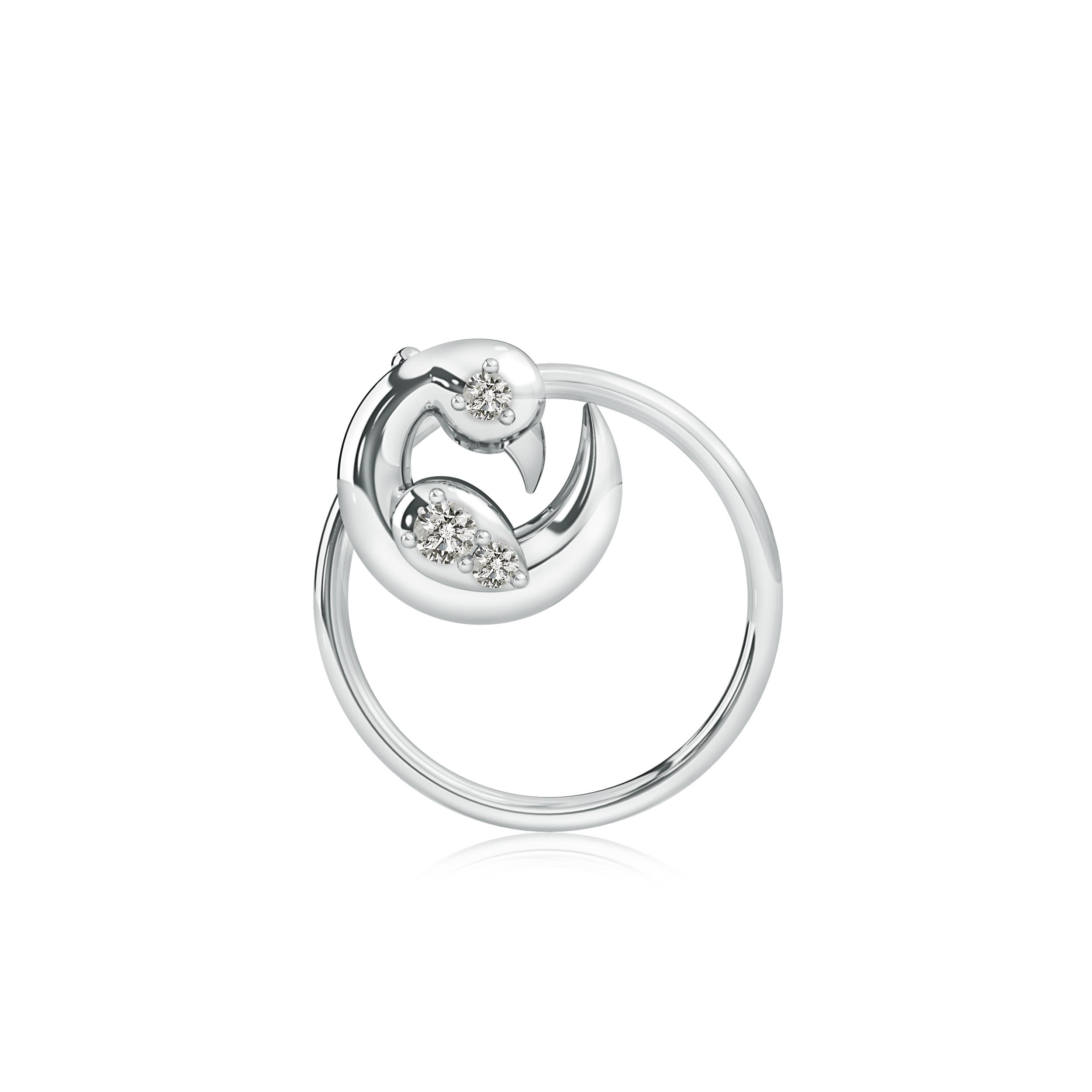 K, I3 / 0.02 CT / 14 KT White Gold