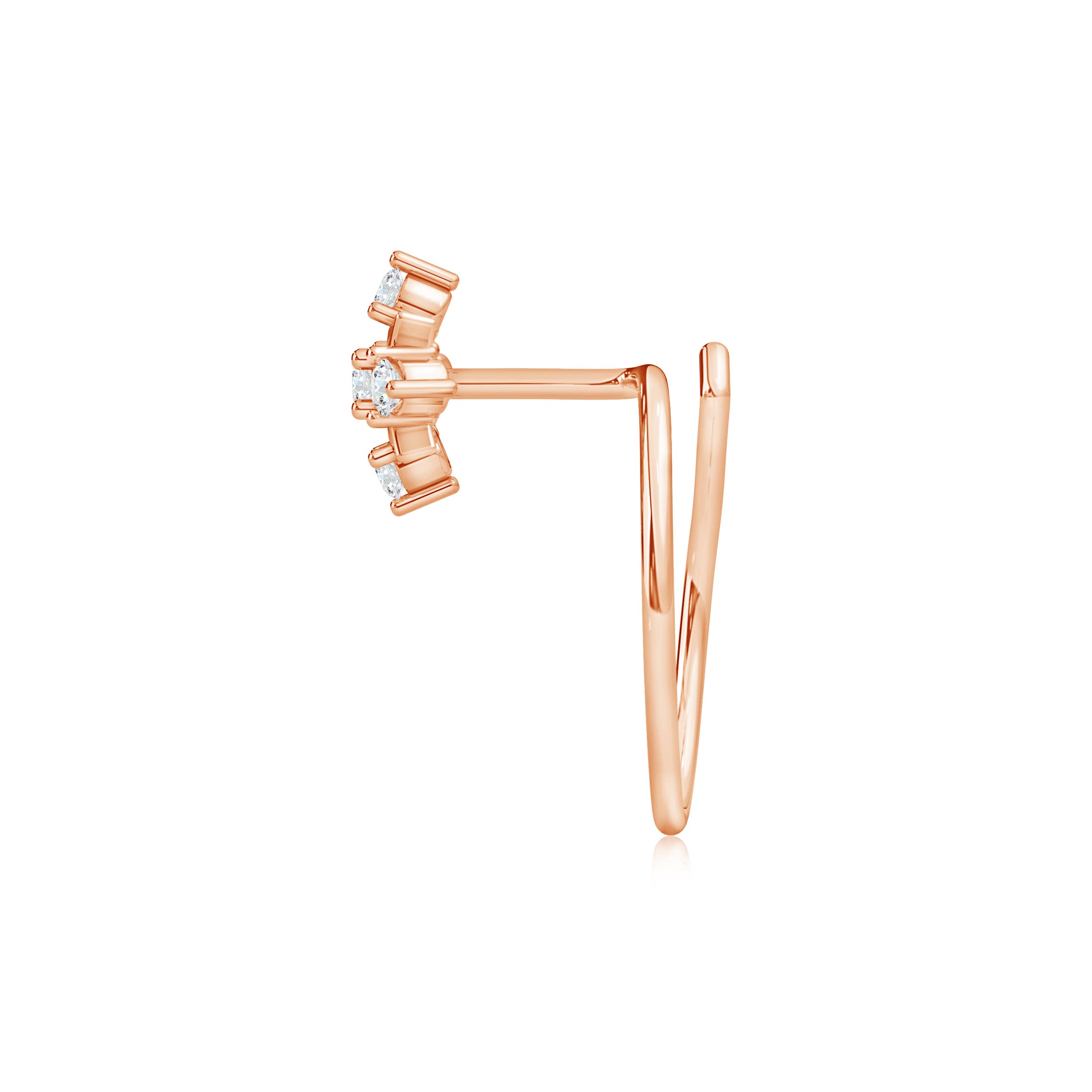 G, VS2 / 0.05 CT / 14 KT Rose Gold