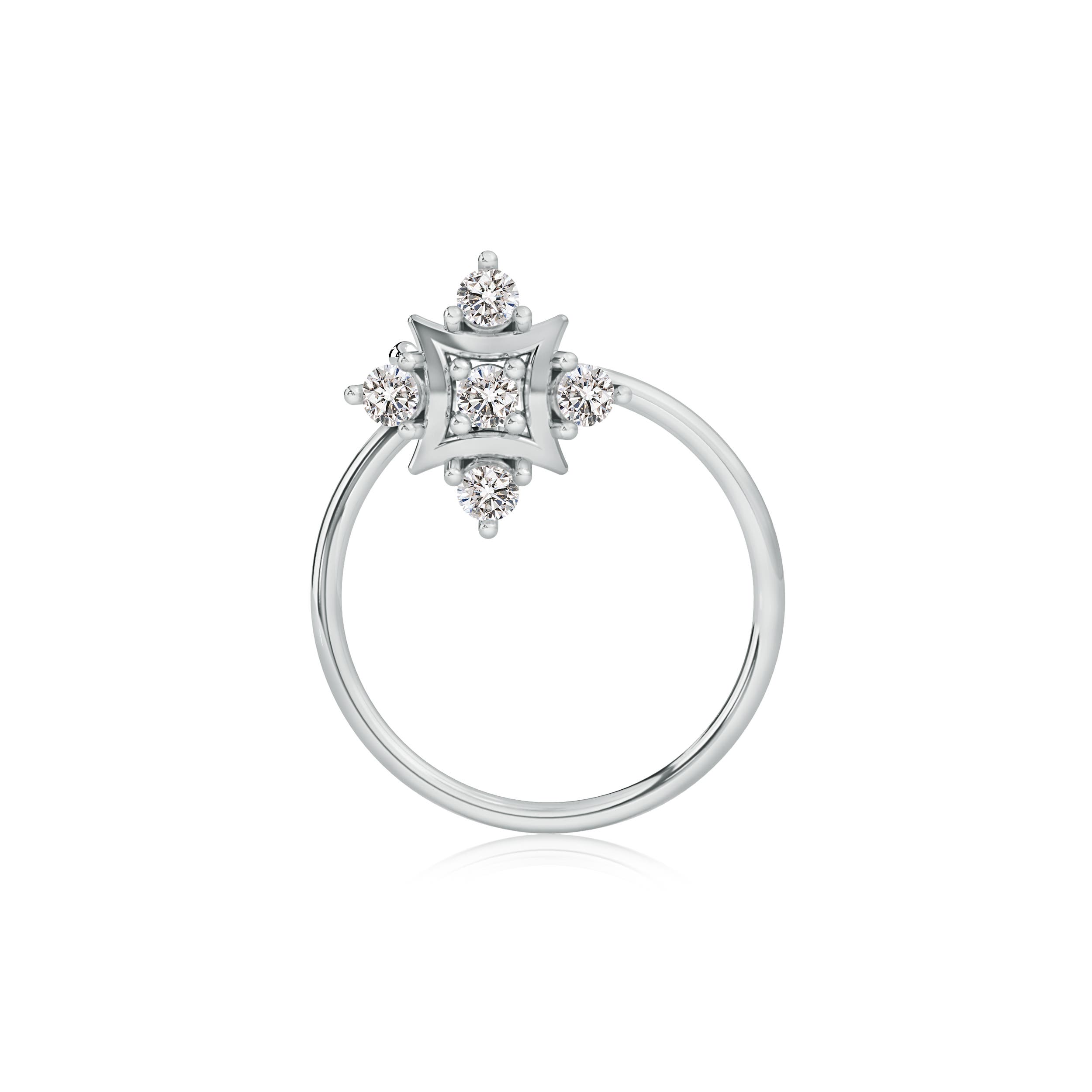 I-J, I1-I2 / 0.05 CT / 14 KT White Gold