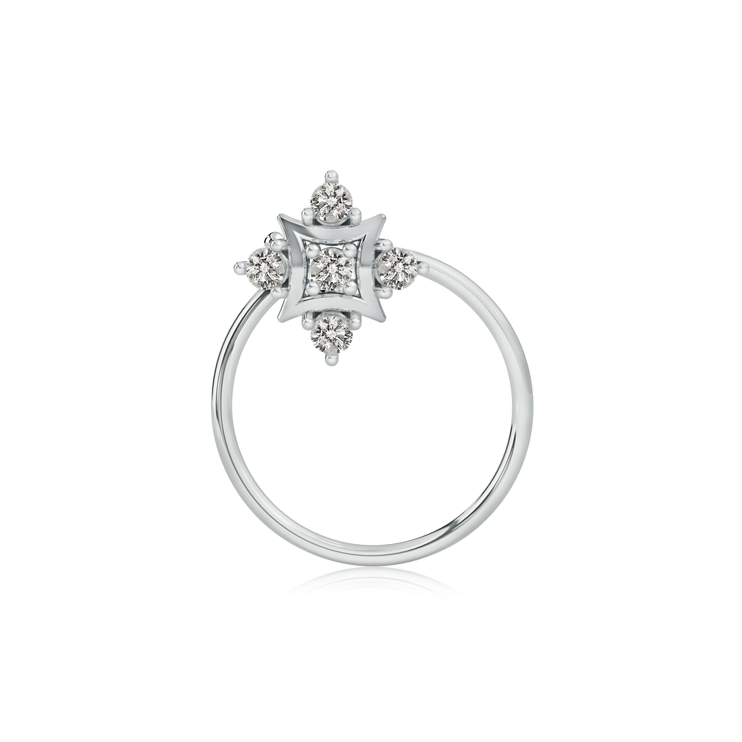 K, I3 / 0.05 CT / 14 KT White Gold