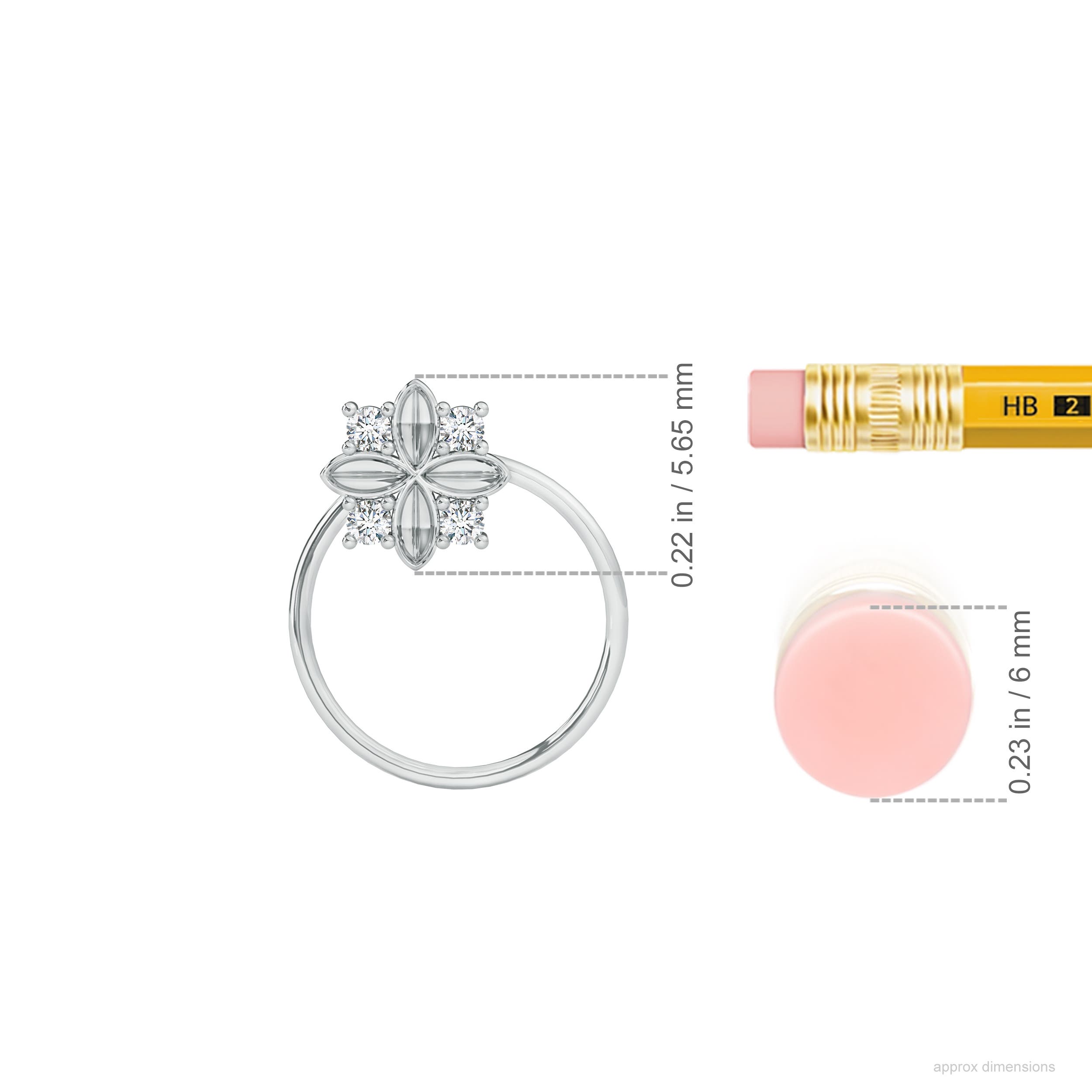 G, VS2 / 0.04 CT / 14 KT White Gold