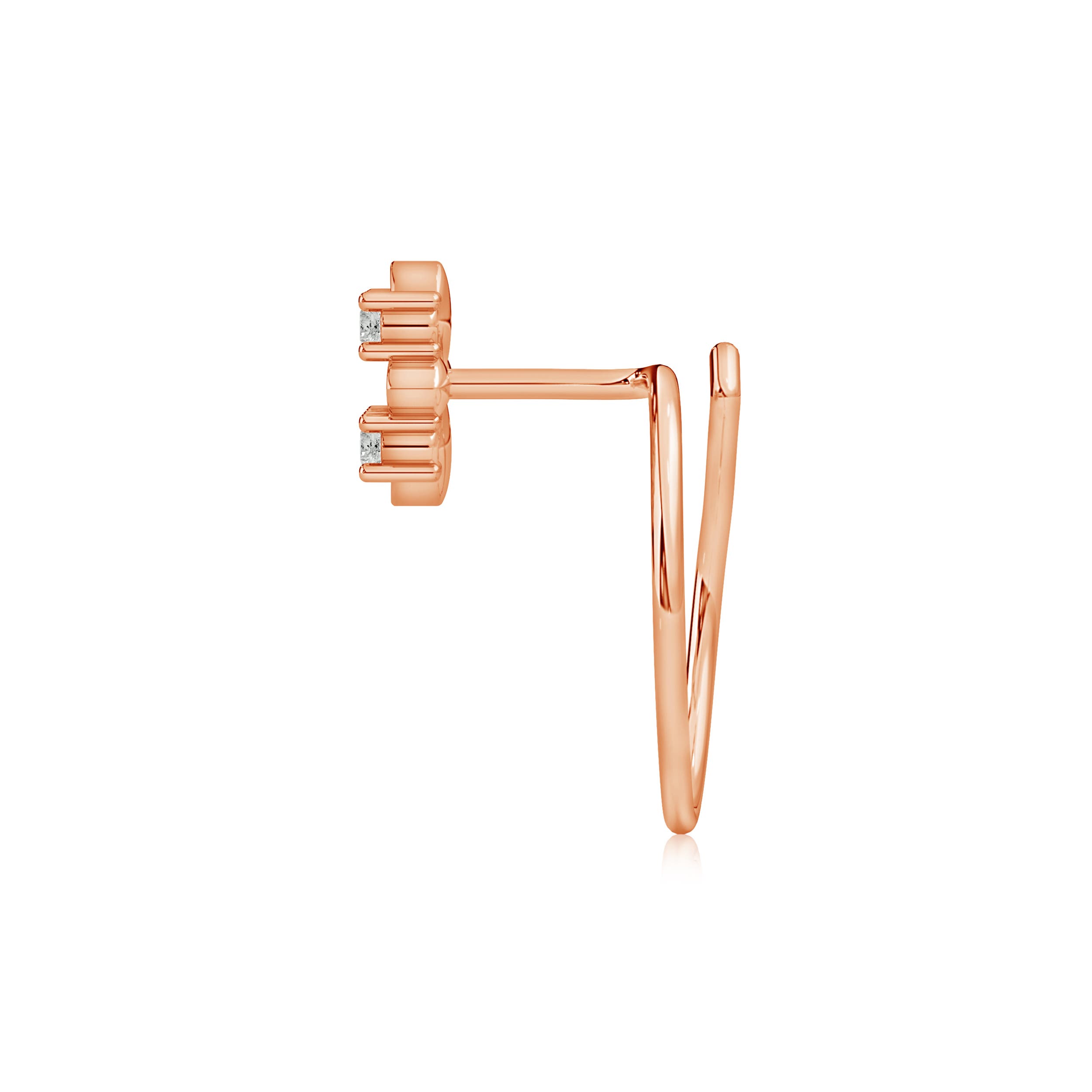 K, I3 / 0.04 CT / 14 KT Rose Gold