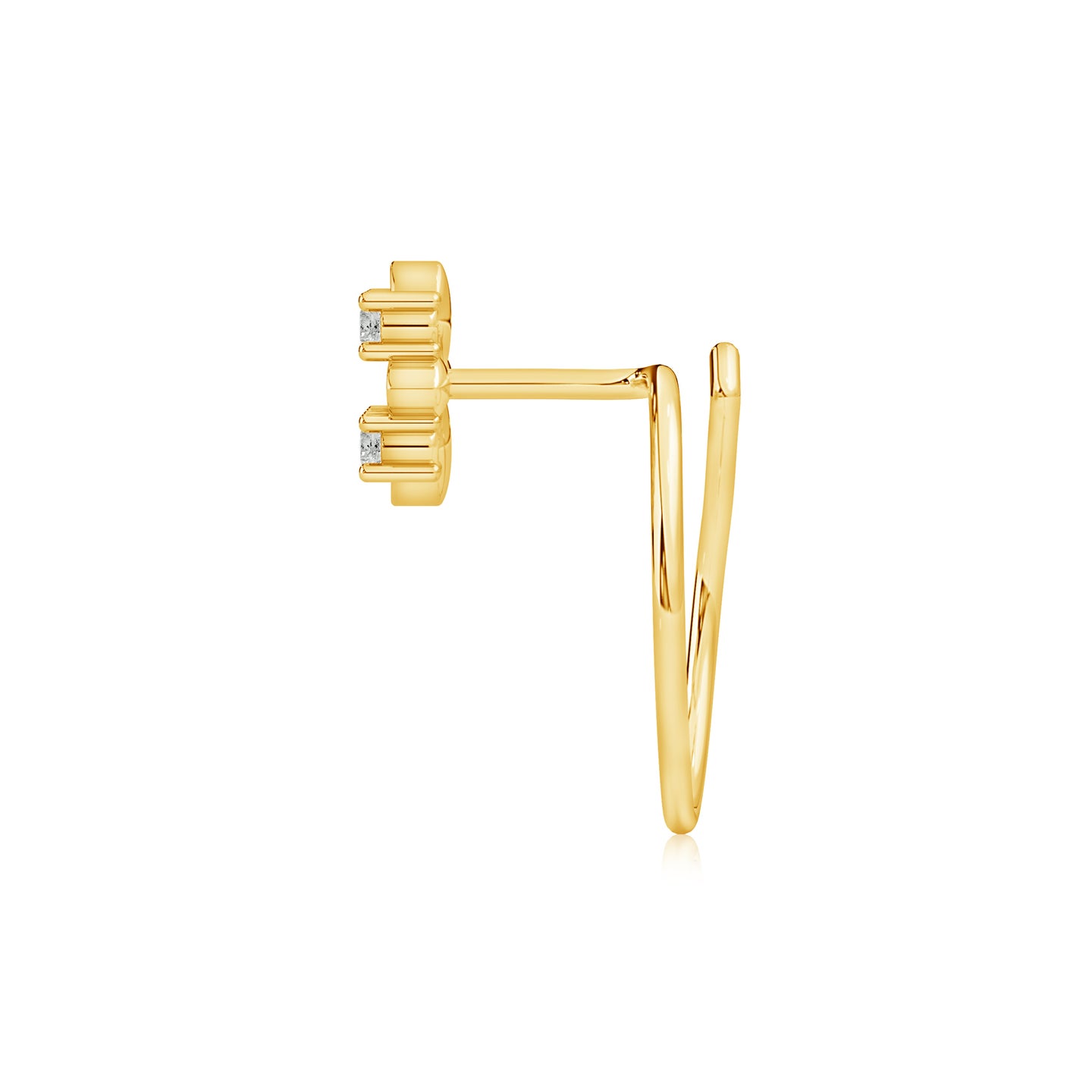Susan Petal Natural Diamond Nose Pin