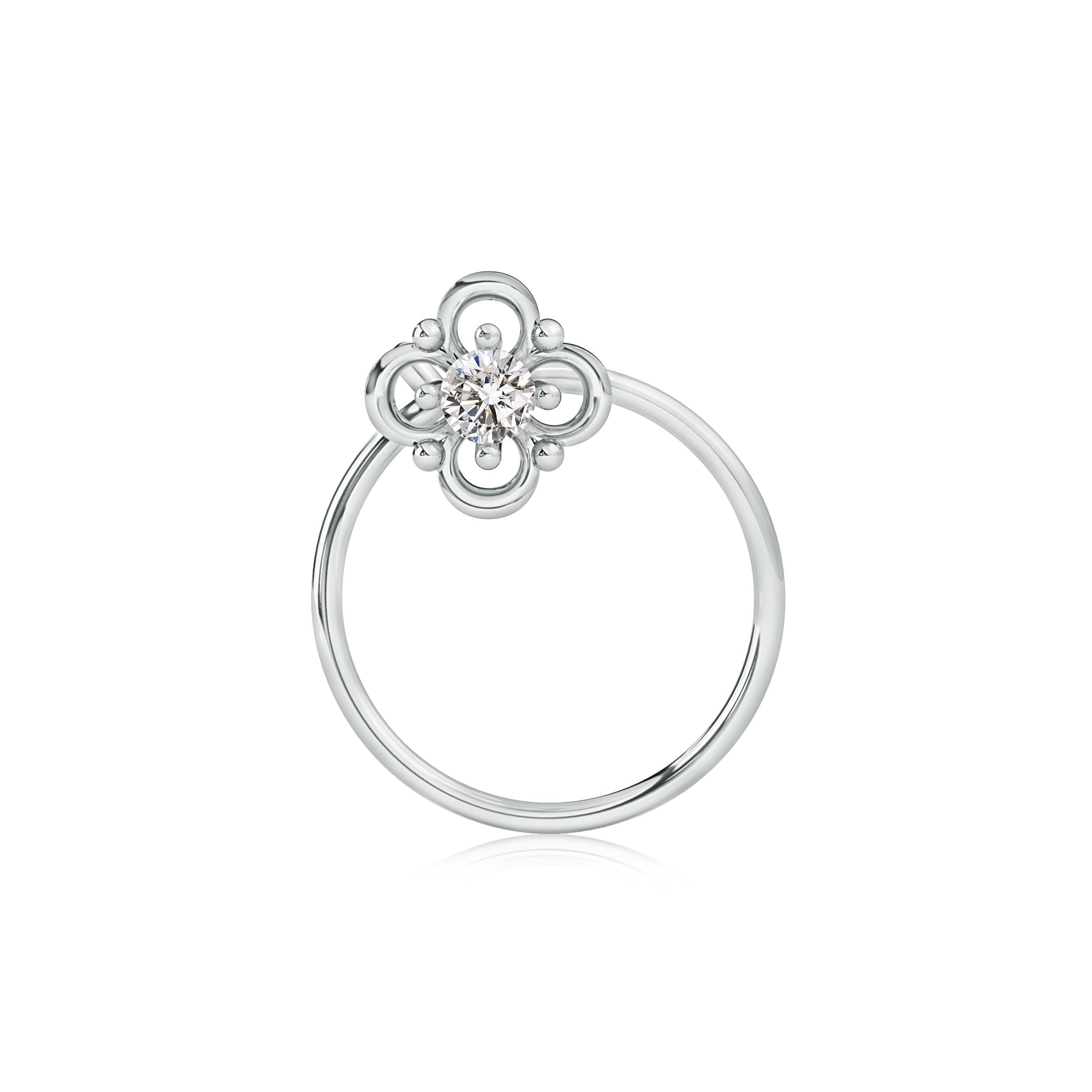 I-J, I1-I2 / 0.04 CT / 14 KT White Gold