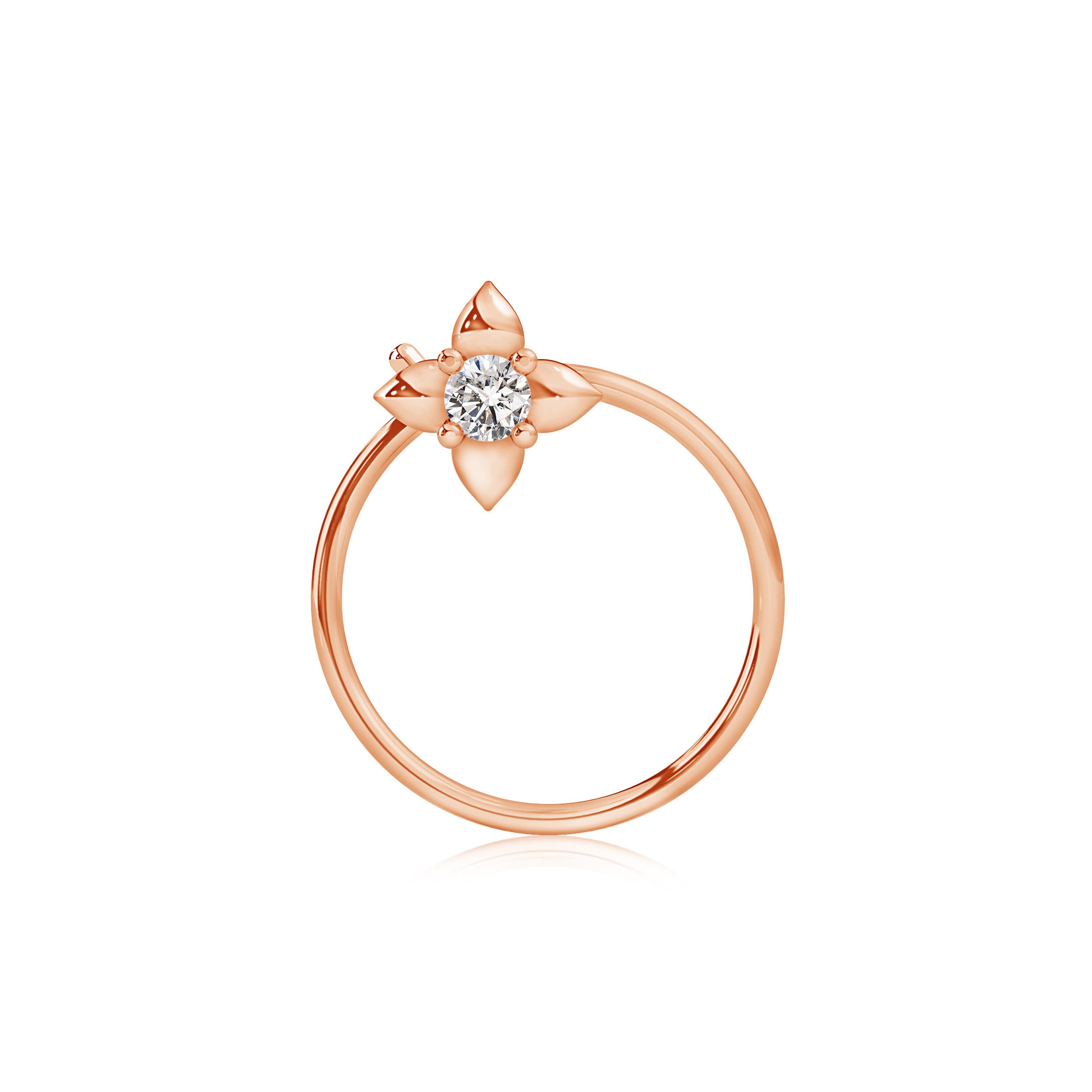 I-J, I1-I2 / 0.03 CT / 14 KT Rose Gold