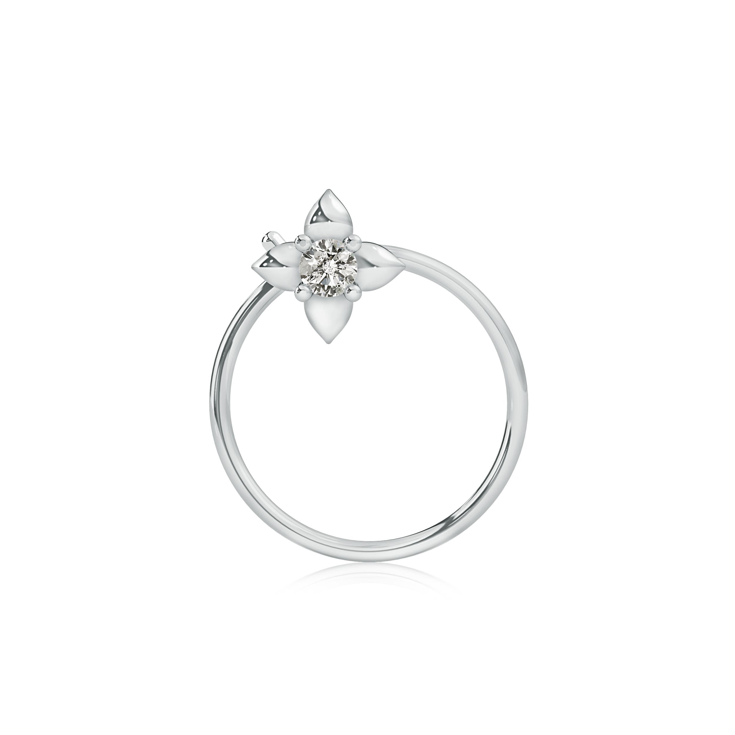 K, I3 / 0.03 CT / 14 KT White Gold