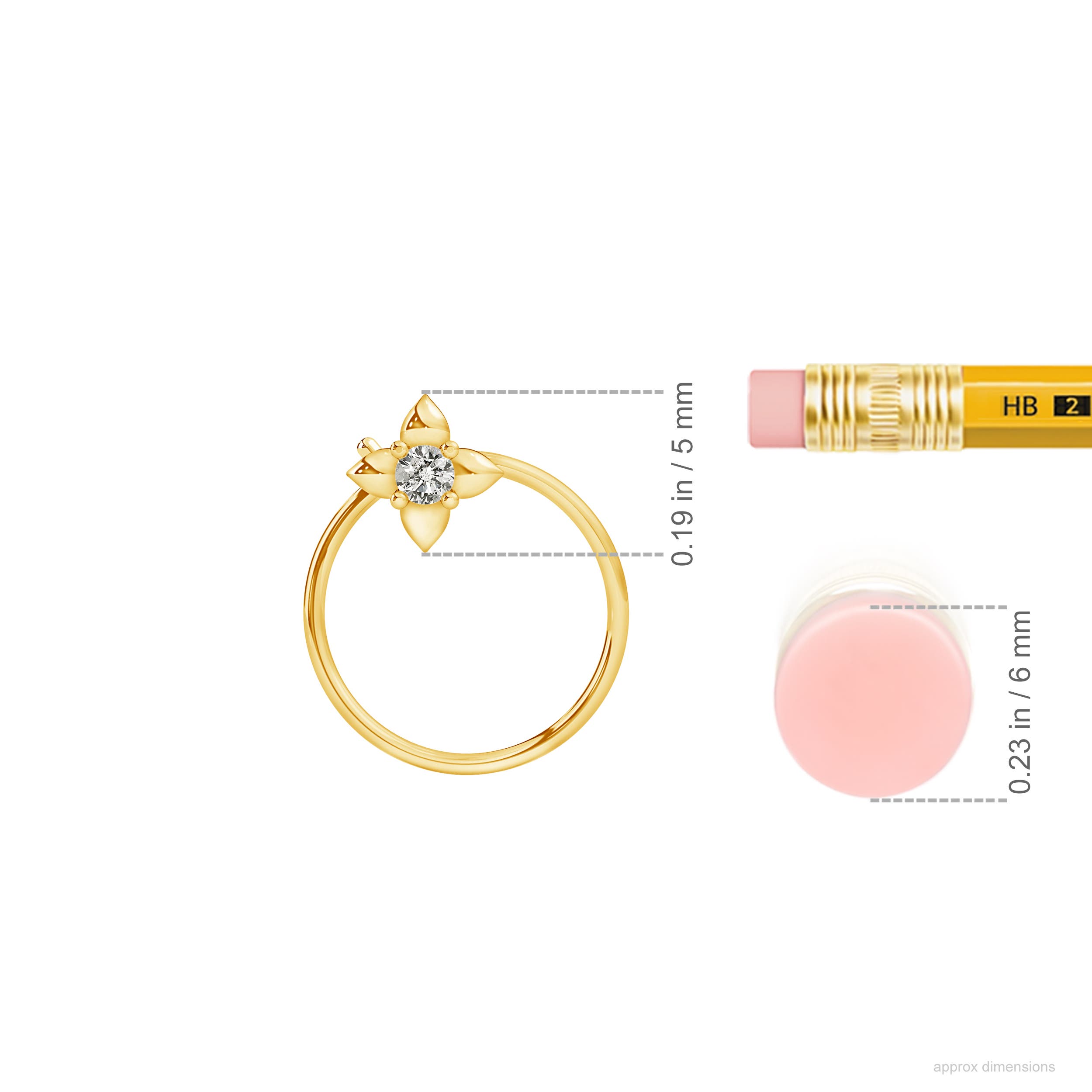 K, I3 / 0.03 CT / 14 KT Yellow Gold